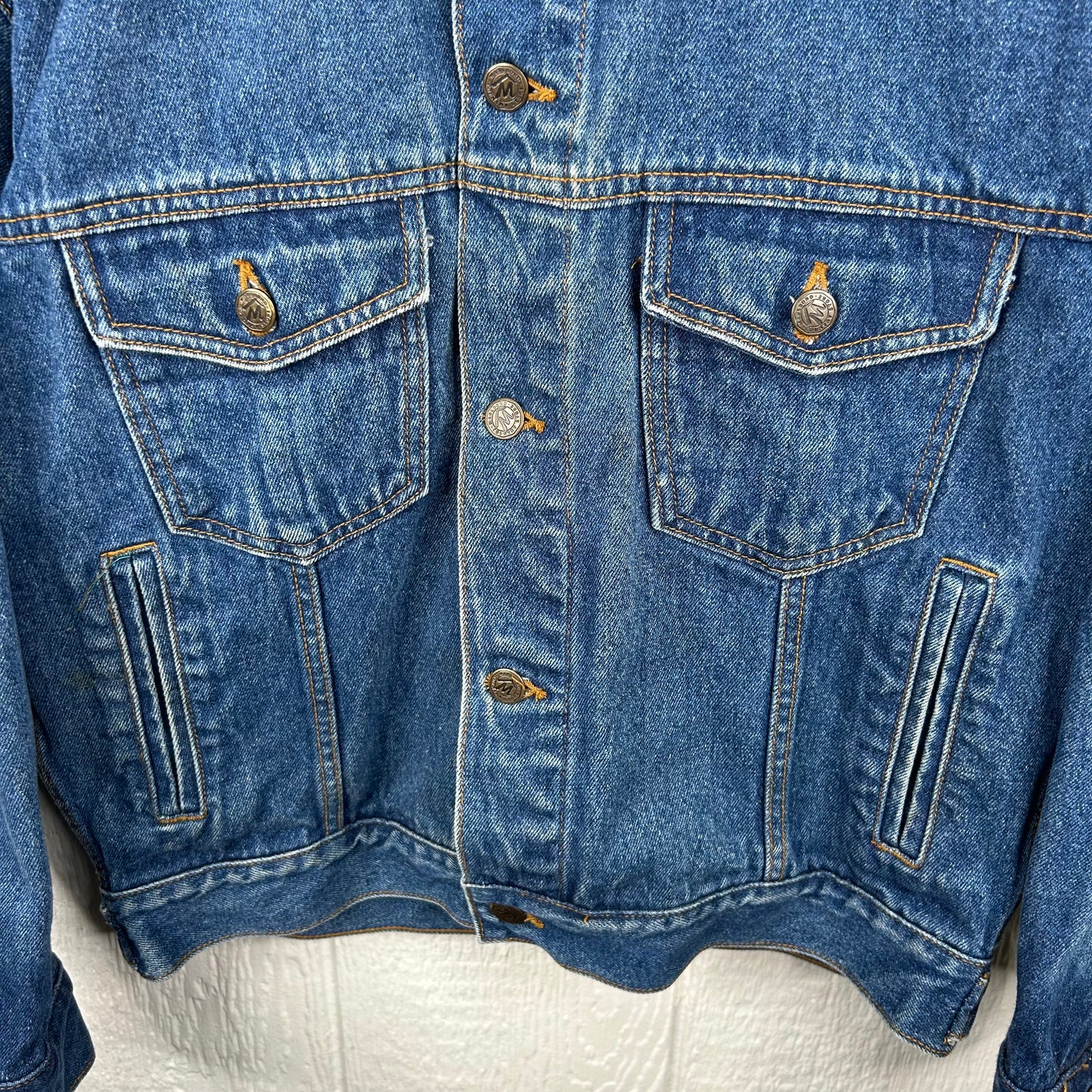 Vintage 90's Marlboro Dark Wash Denim Jacket (S)