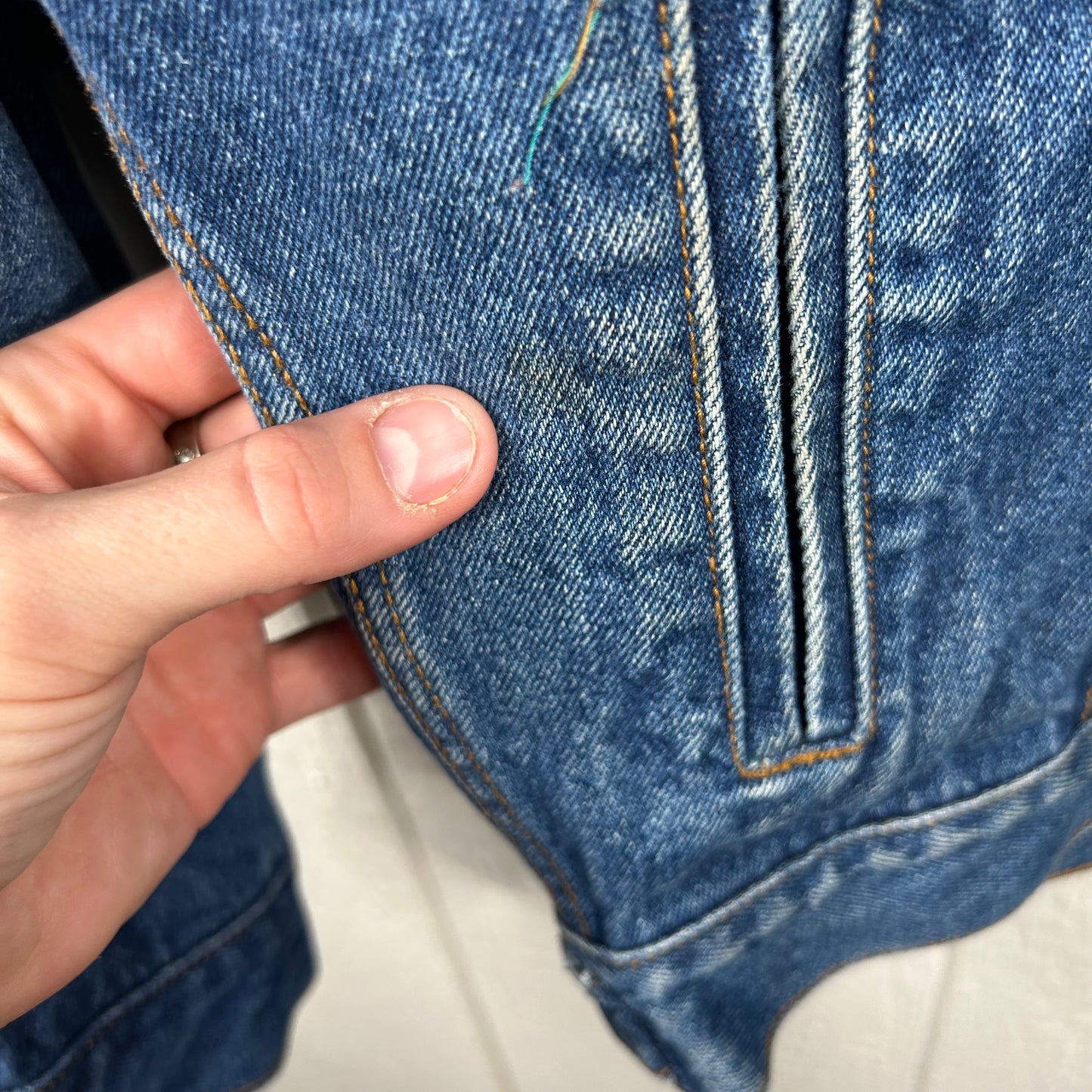 Vintage 90's Marlboro Dark Wash Denim Jacket (S)