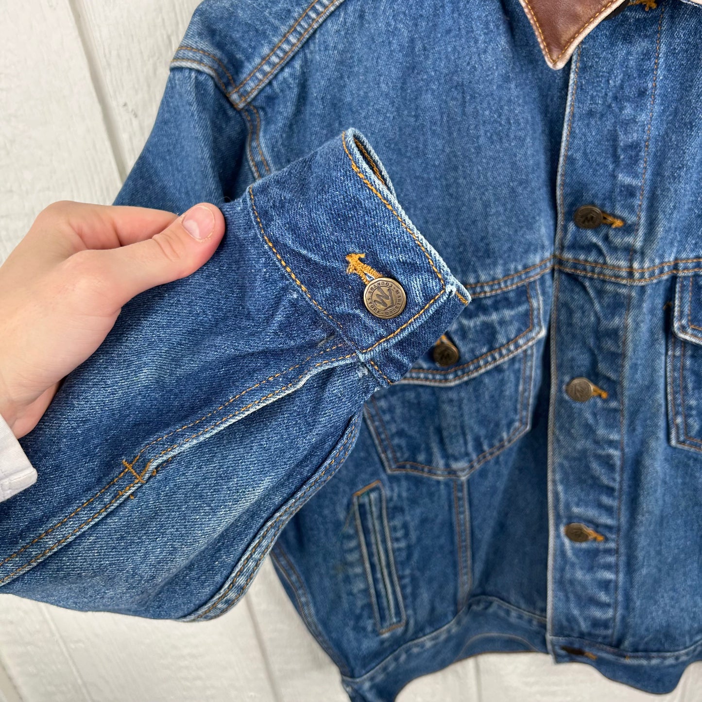 Vintage 90's Marlboro Dark Wash Denim Jacket (S)