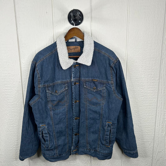Vintage 90's Wrangler Sherpa Lined Denim Jacket (M)