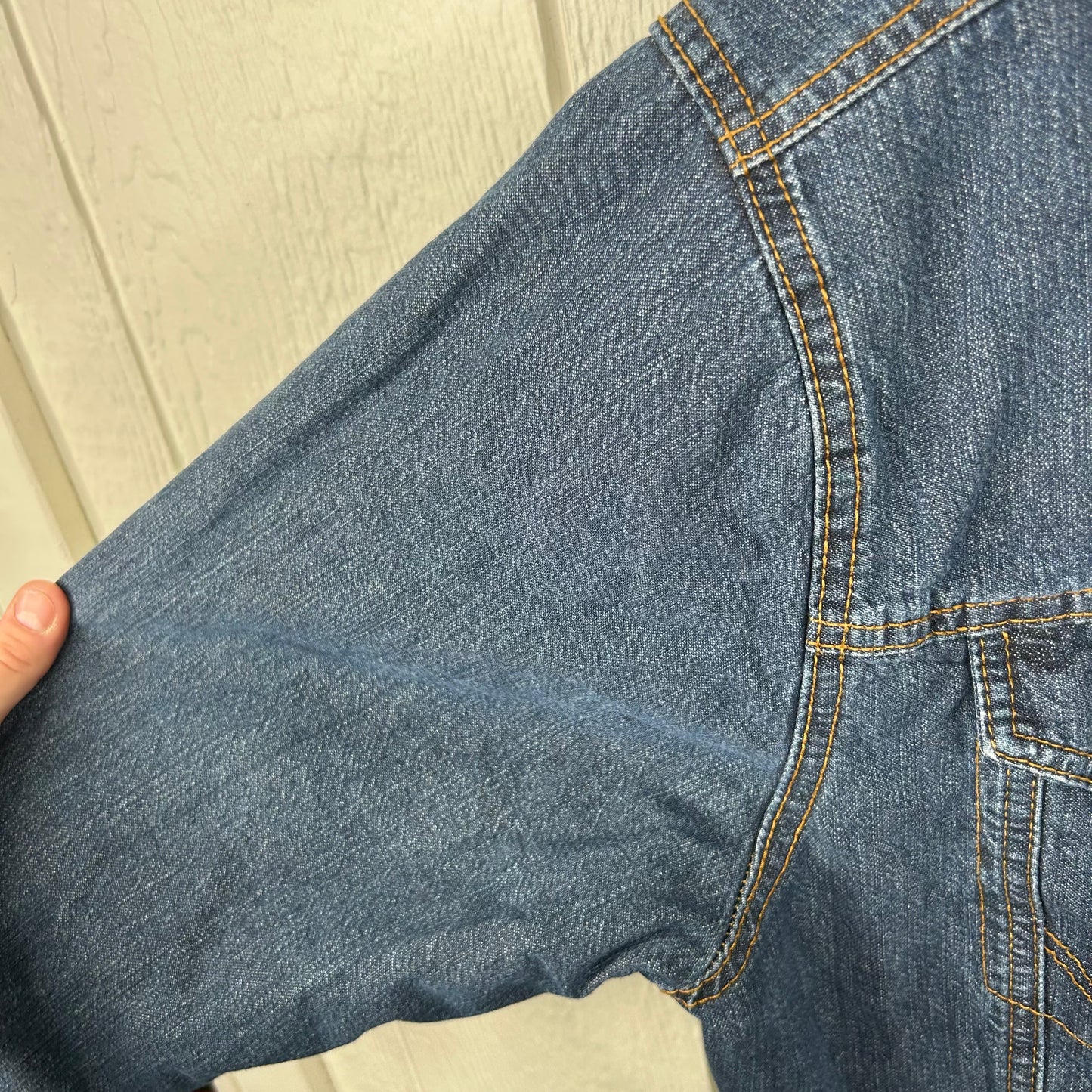 Vintage 90's Wrangler Sherpa Lined Denim Jacket (M)