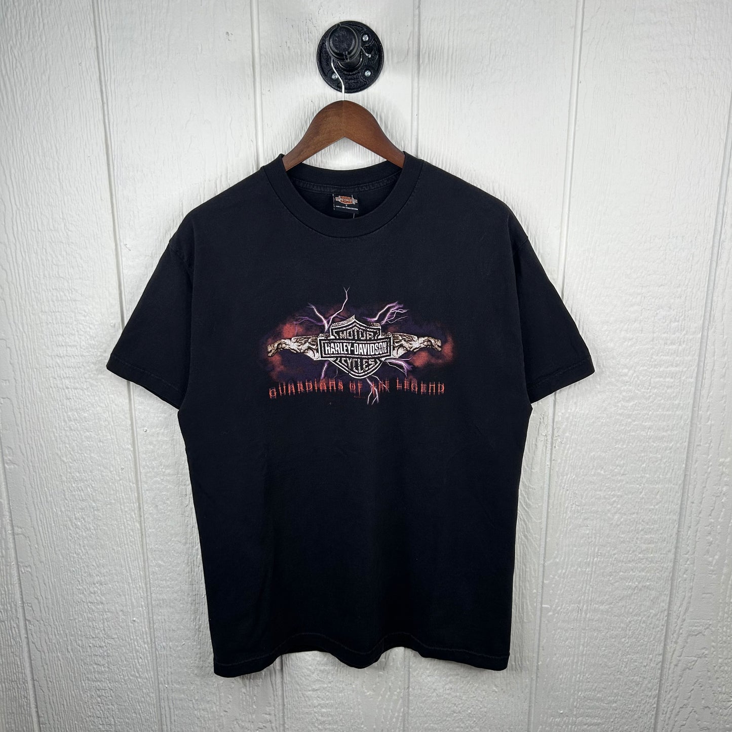 Y2K Harley Davidson Guardians of the Legend Double-Sided Graphic Tee (L)