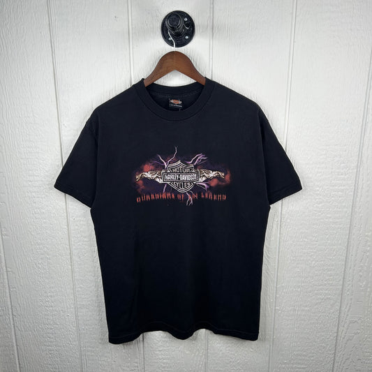 Y2K Harley Davidson Guardians of the Legend Double-Sided Graphic Tee (L)