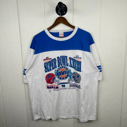 Vintage 1994 Super Bowl XXVIII Bills vs. Cowboys Tee (XXL)