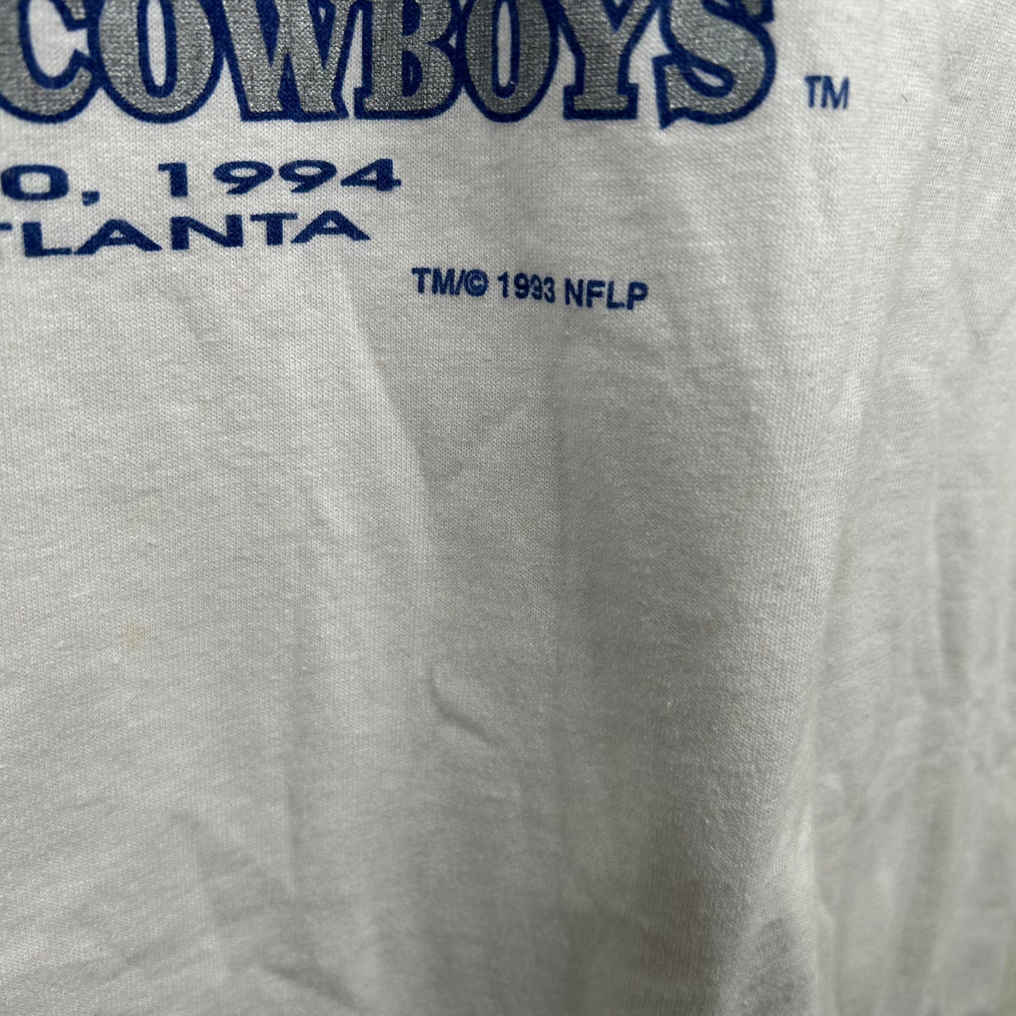Vintage 1994 Super Bowl XXVIII Bills vs. Cowboys Tee (XXL)