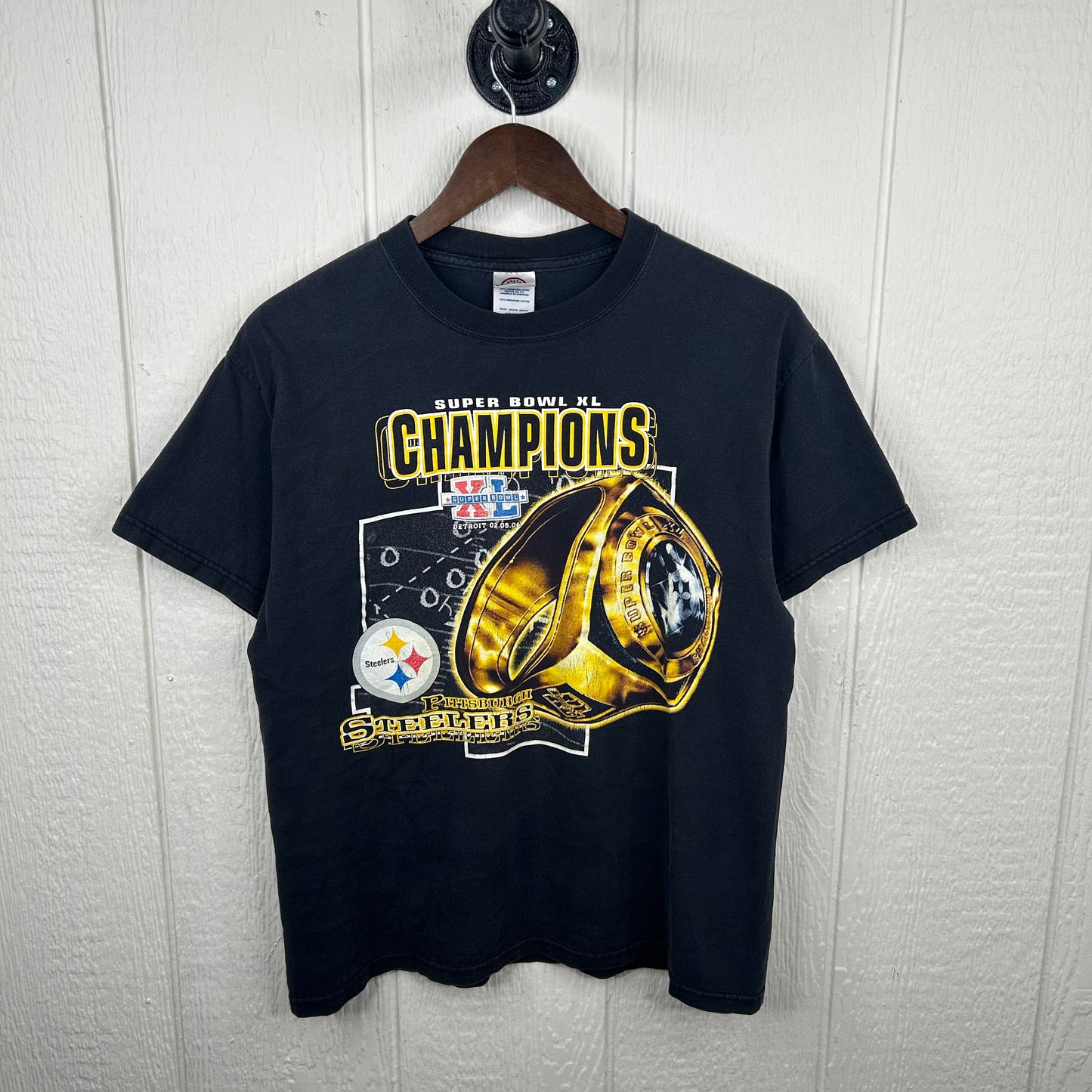 Y2K Pittsburgh Steelers Super Bowl Champions Graphic Tee (M)
