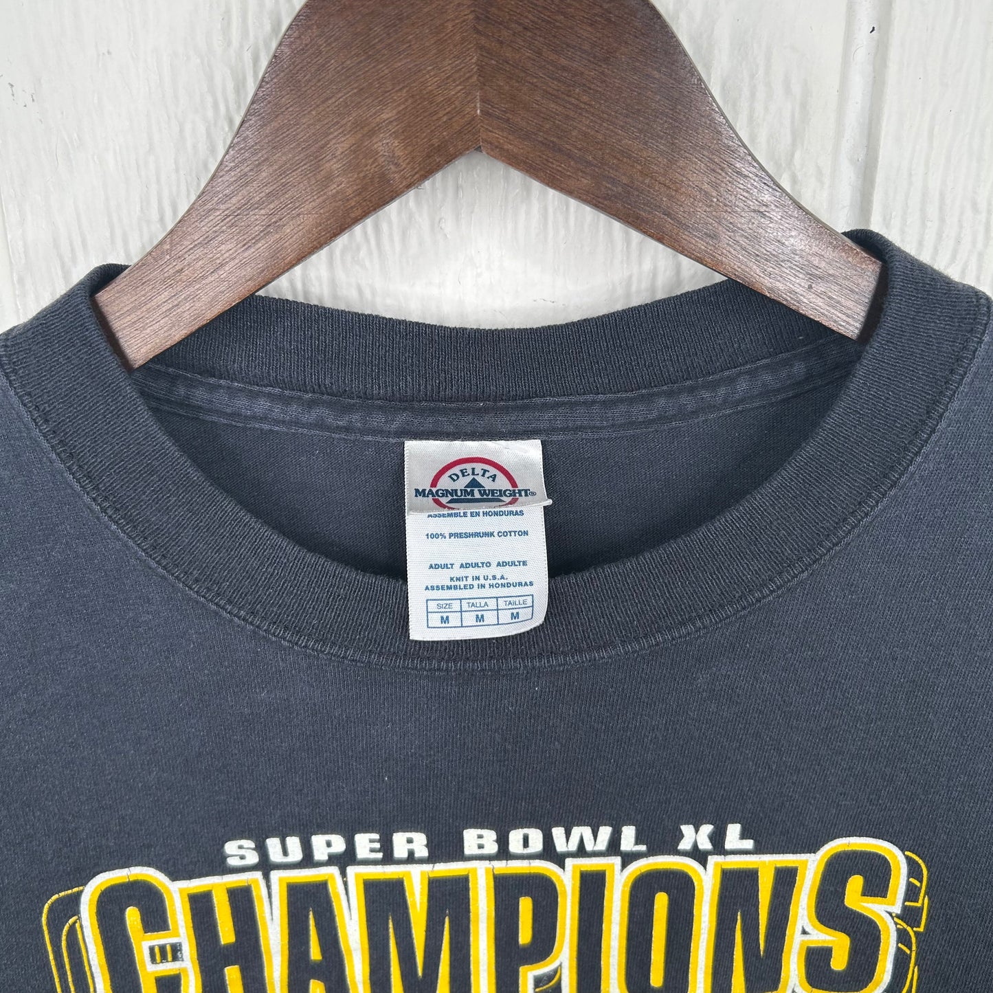 Y2K Pittsburgh Steelers Super Bowl Champions Graphic Tee (M)