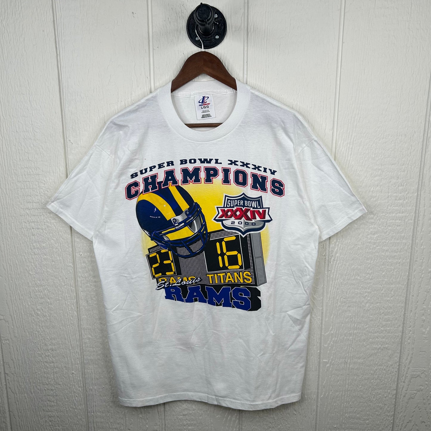 Y2K St. Louis Rams Super Bowl Champions Graphic Tee (L)