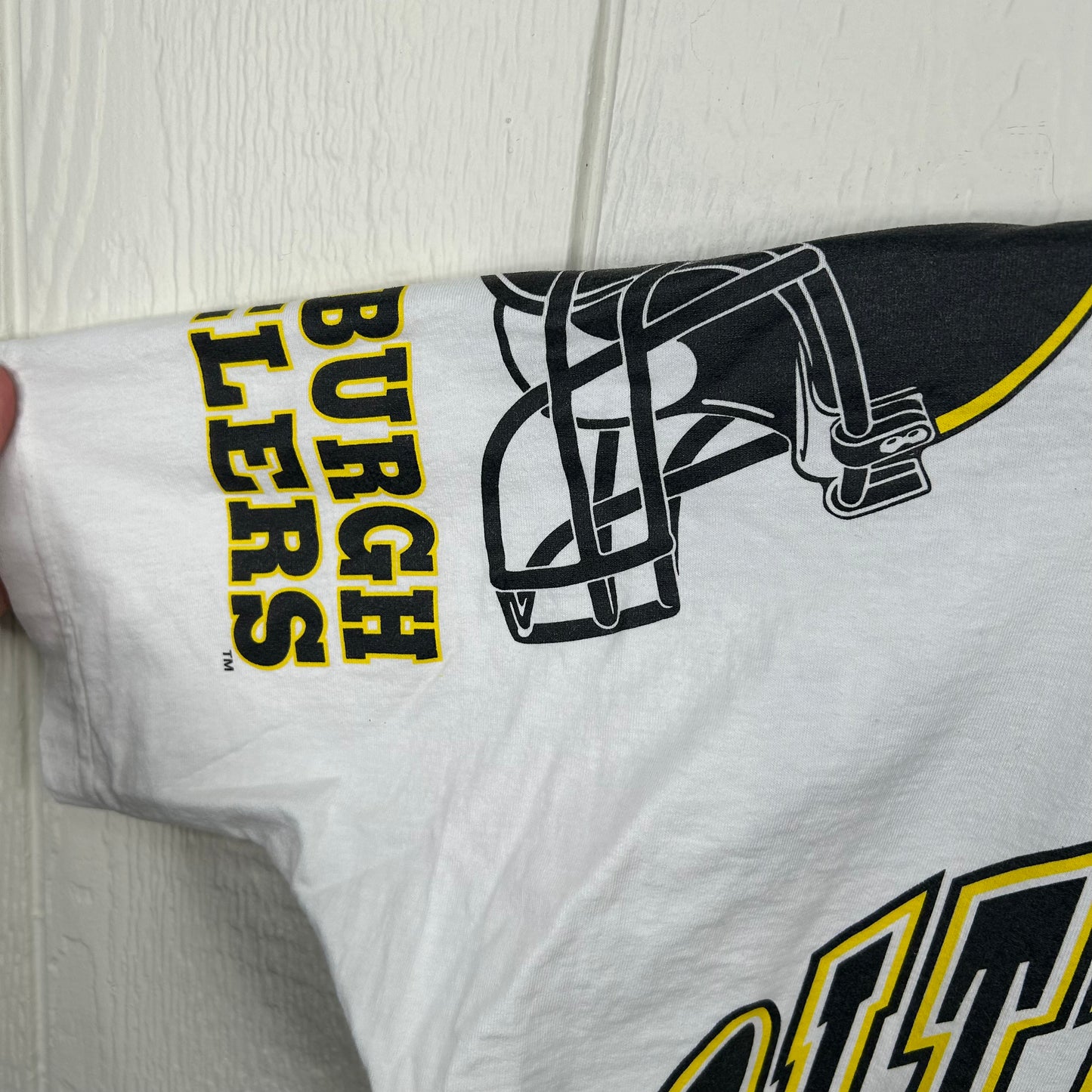 Vintage 1995 Pittsburgh Steelers Spell Out Graphic Tee (XL)