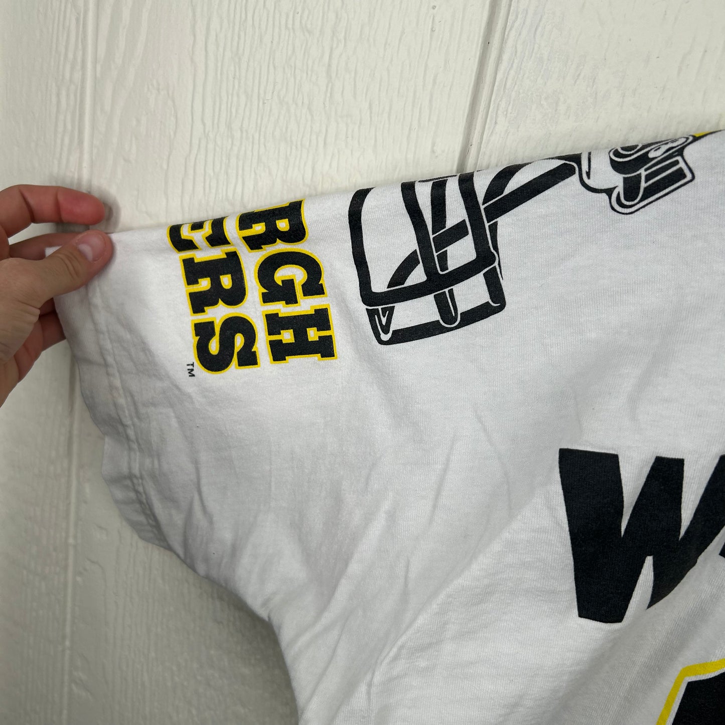 Vintage 1995 Pittsburgh Steelers Spell Out Graphic Tee (XL)