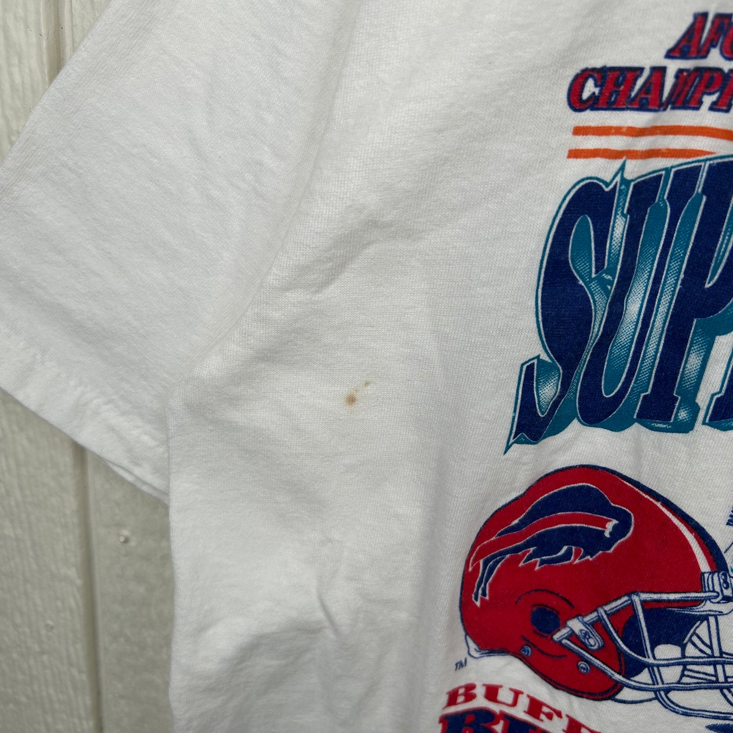 Vintage 1994 Super Bowl XXVIII Bills vs. Cowboys Graphic Tee (L)