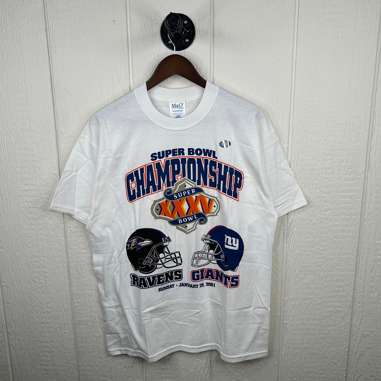 Vintage 2001 Super Bowl Championship Ravens vs. Giants Tee (L)