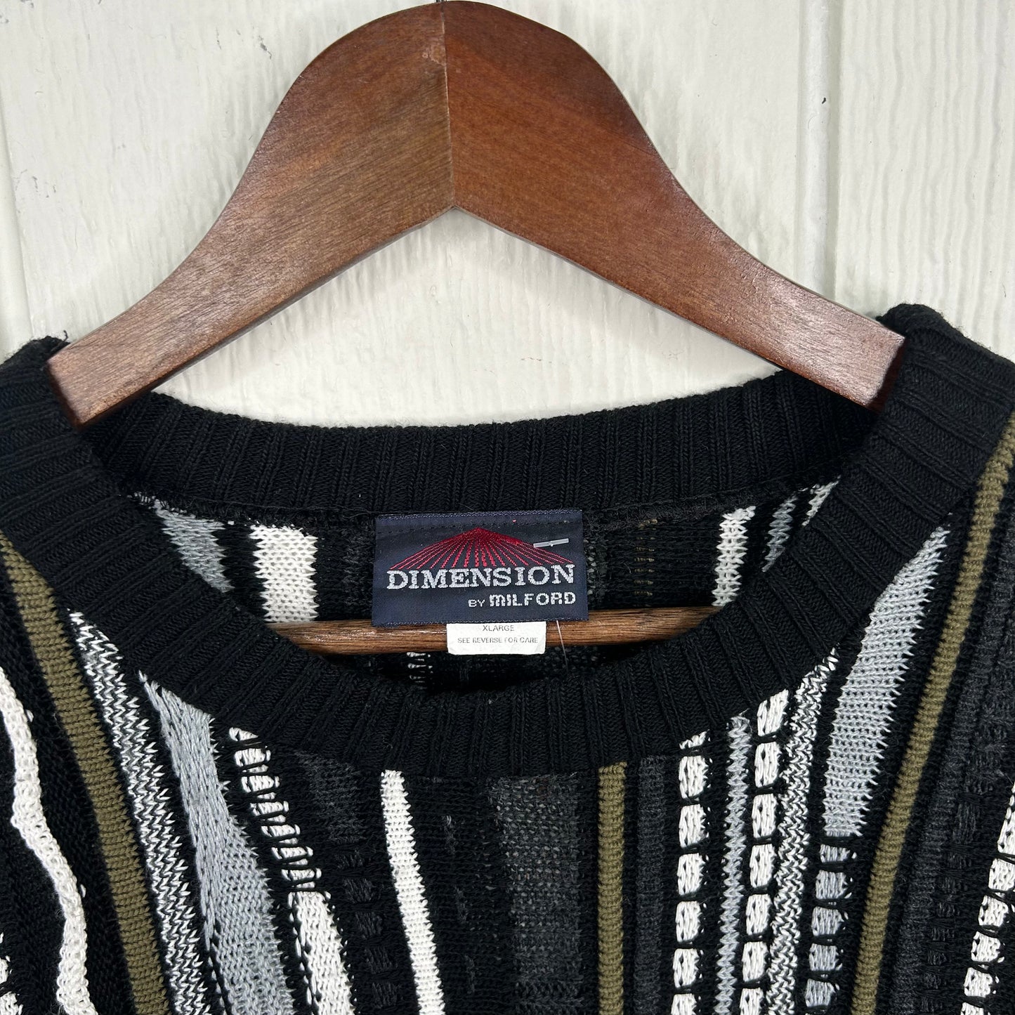 Vintage 90's Coogi Style Knit Baggy Sweater (XL)