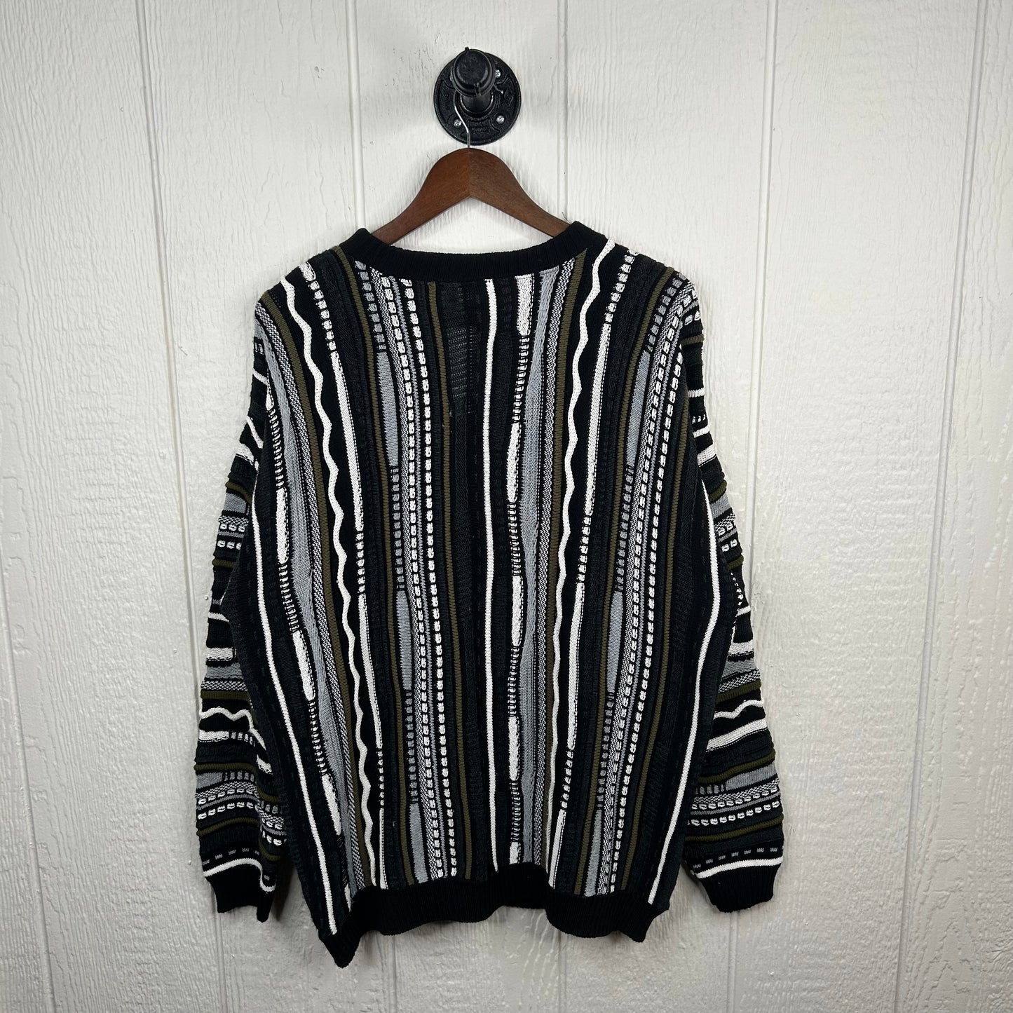 Vintage 90's Coogi Style Knit Baggy Sweater (XL)