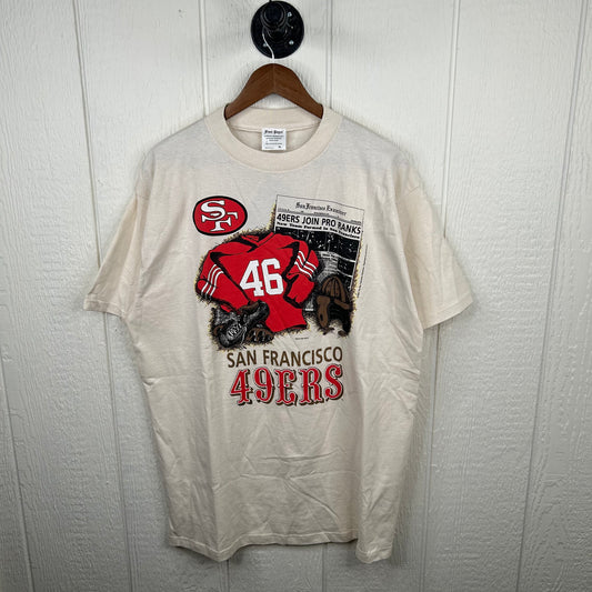Vintage 1995 San Francisco 49ers Newspaper Graphic Tee (XL)