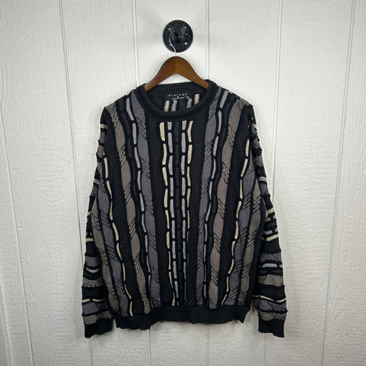 Vintage 90's Coogi Style 3D Knit Baggy Sweater (XL)