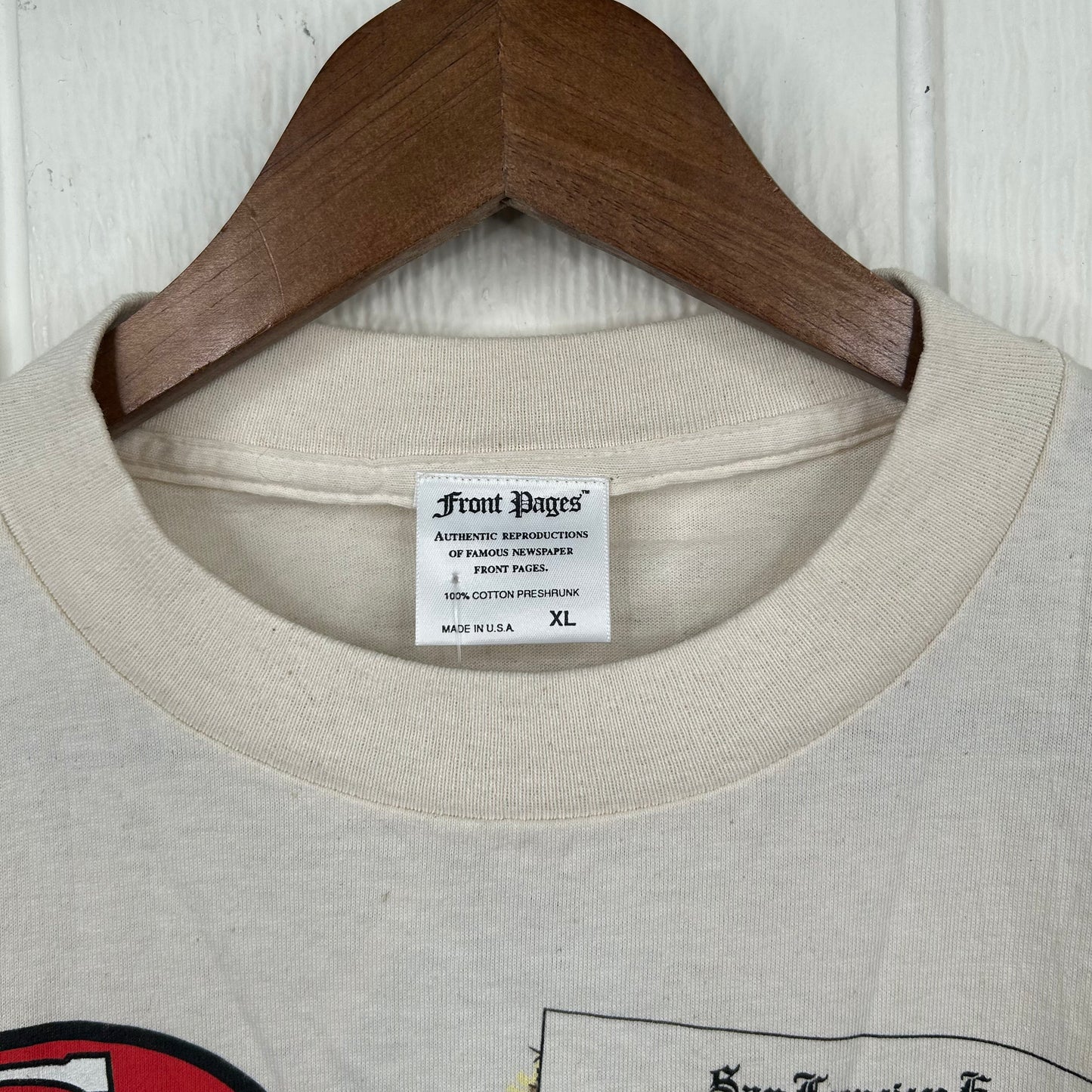 Vintage 1995 San Francisco 49ers Newspaper Graphic Tee (XL)