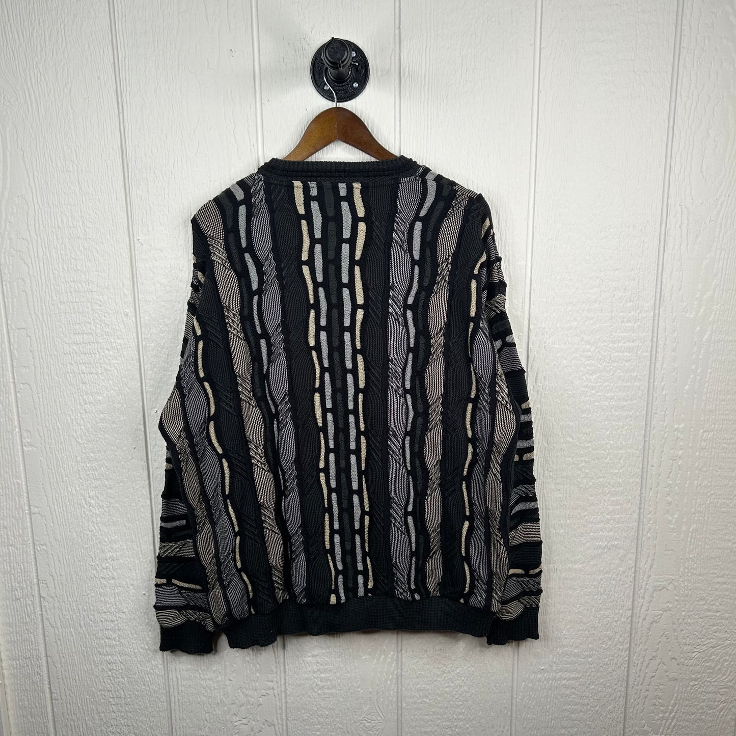 Vintage 90's Coogi Style 3D Knit Baggy Sweater (XL)