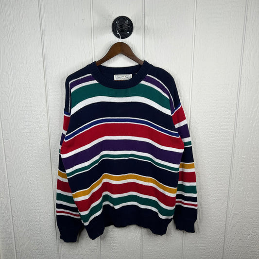 Vintage 90's American Eagle Striped Baggy Sweater (M)