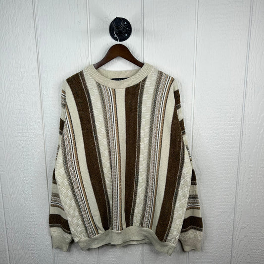 Vintage 90's Coogi Style 3D Knit Baggy Sweater (XL)