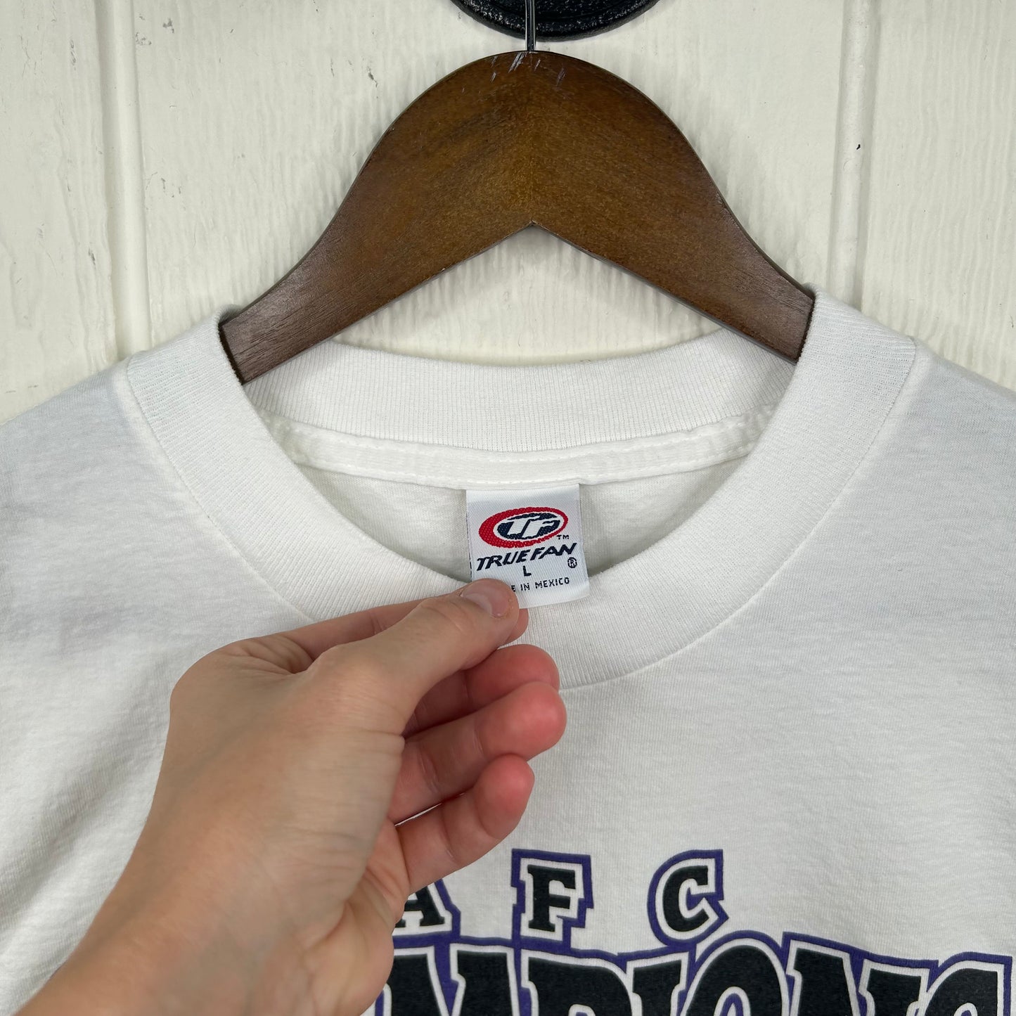 Vintage 90's Baltimore Raven AFC Champions Graphic Tee (L)