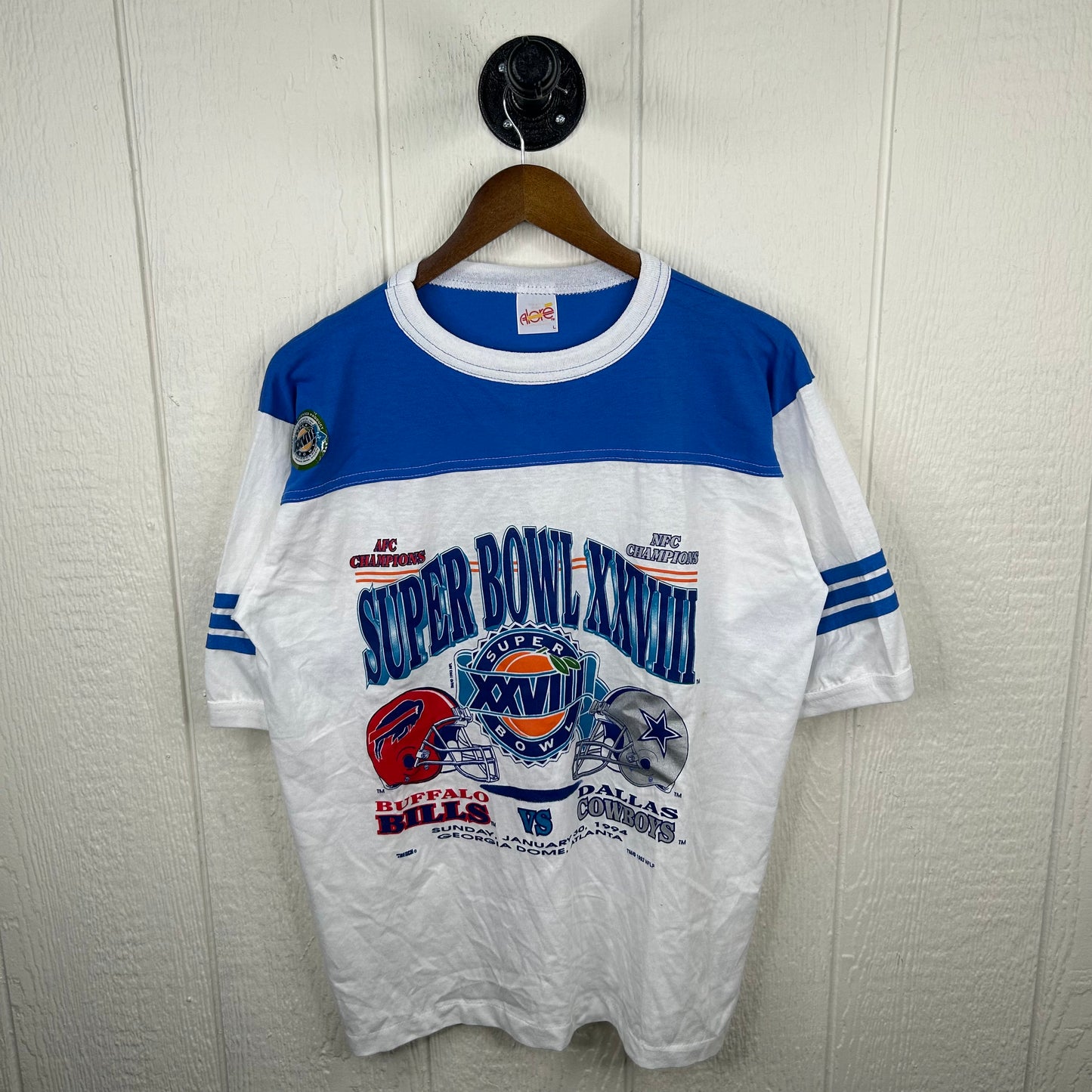 Vintage 1994 Super Bowl XXVIII Bills vs. Cowboys Tee (L)