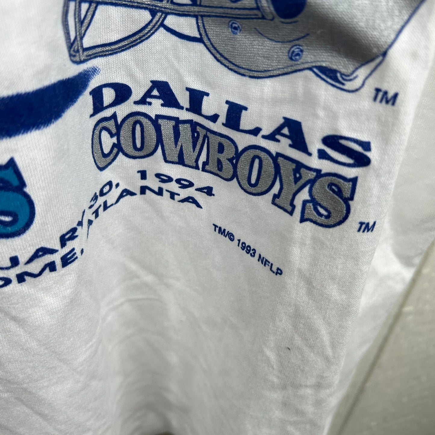 Vintage 1994 Super Bowl XXVIII Bills vs. Cowboys Tee (L)