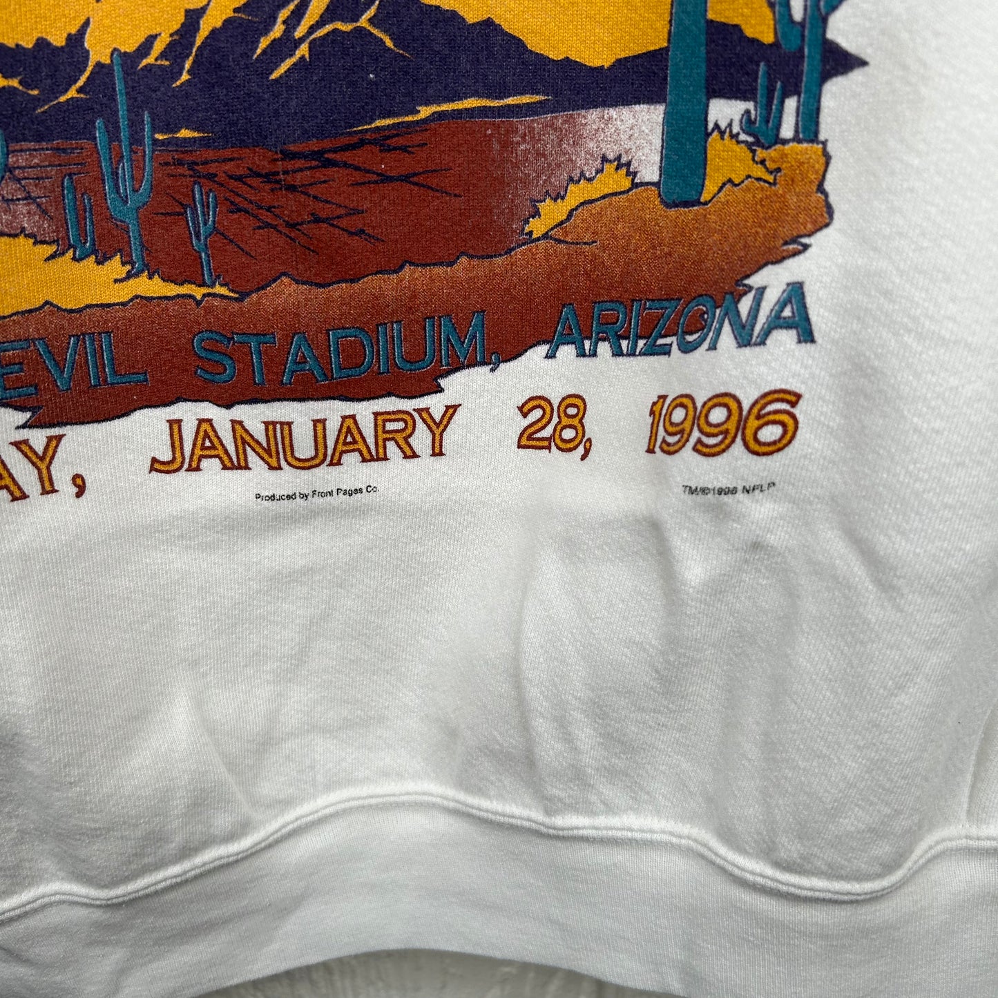 Vintage 1996 Super Bowl XXX Steelers vs. Cowboys Crewneck (XL)