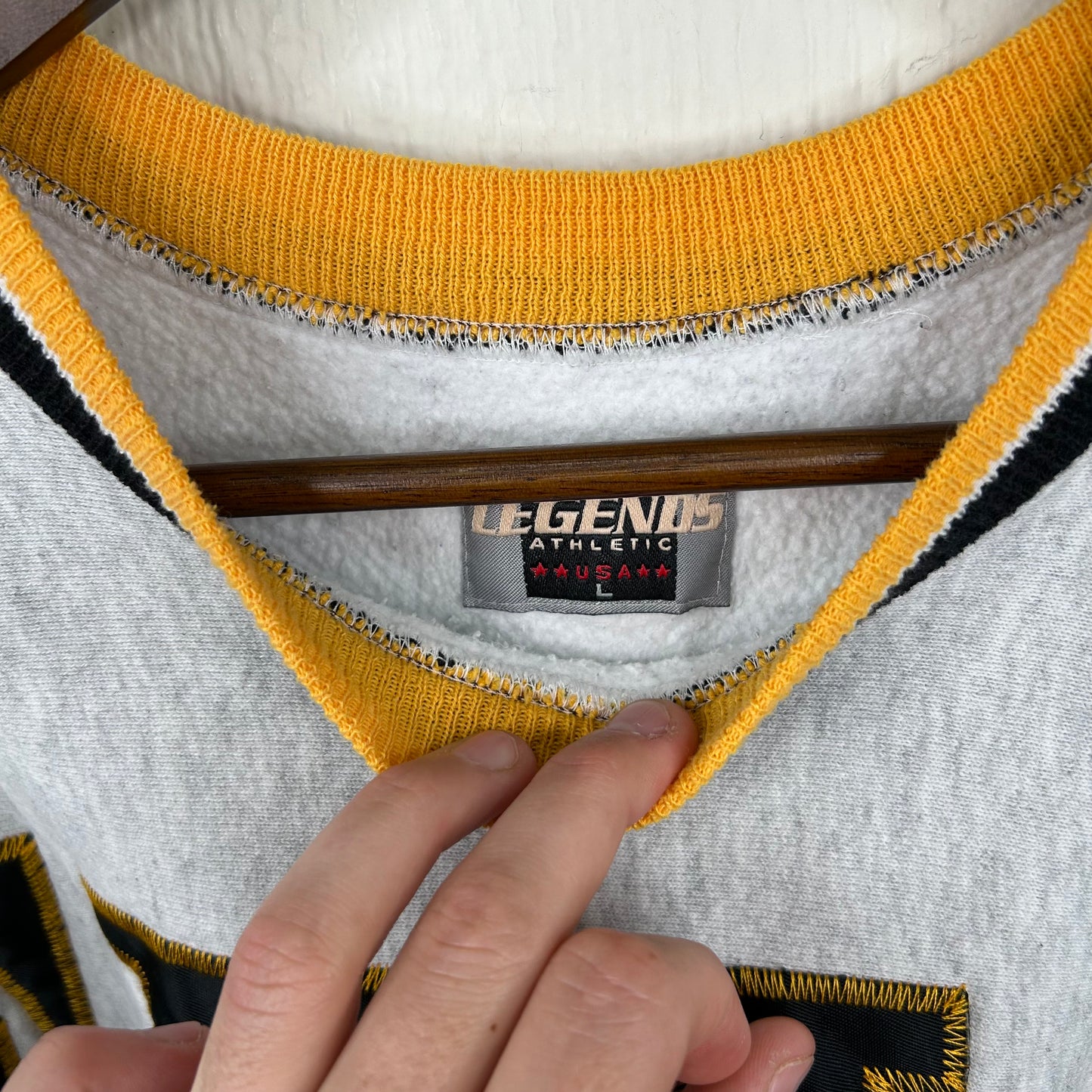Vintage 90's Pittsburgh Steelers Super Bowl XXX Spell Out Crewneck (L)