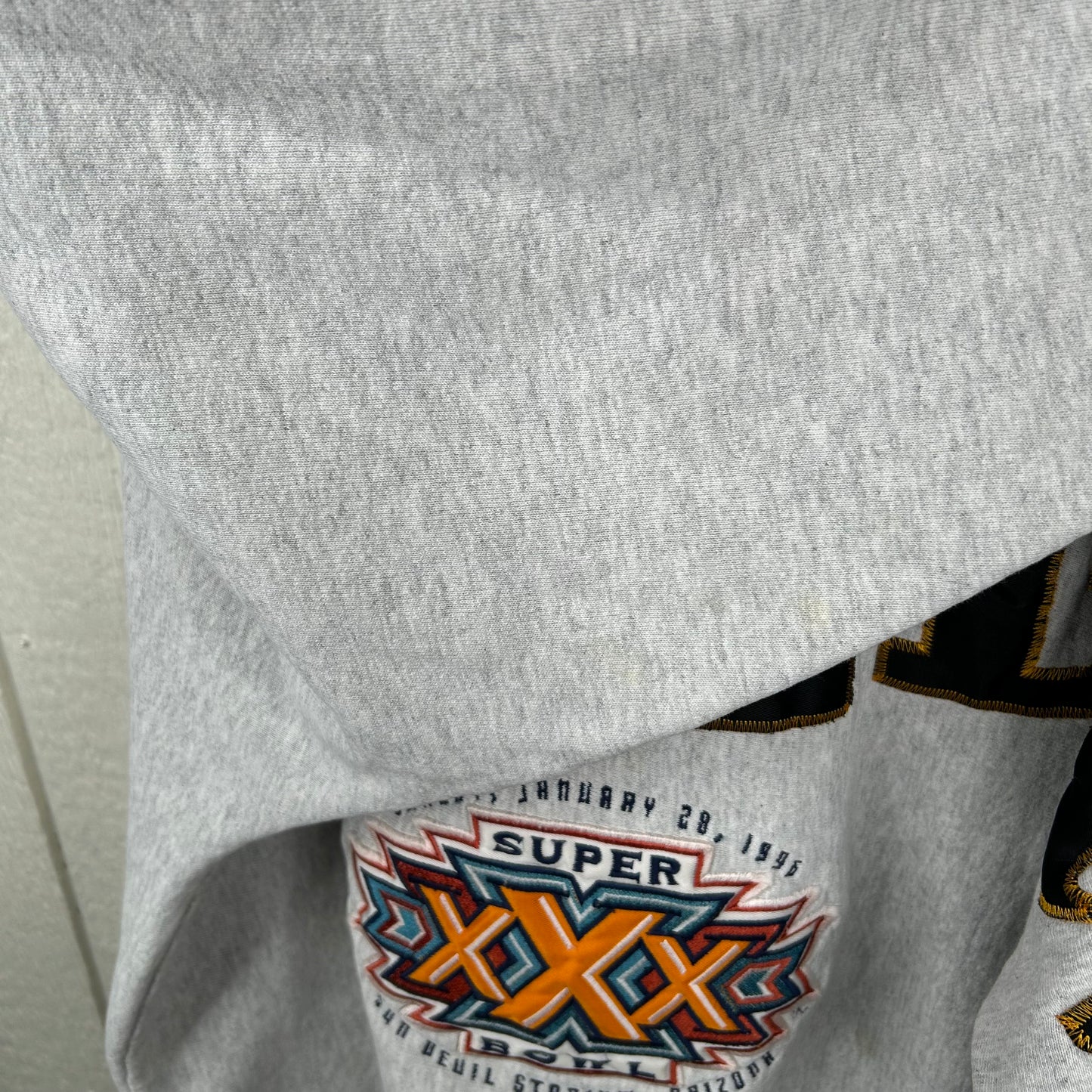 Vintage 90's Pittsburgh Steelers Super Bowl XXX Spell Out Crewneck (L)