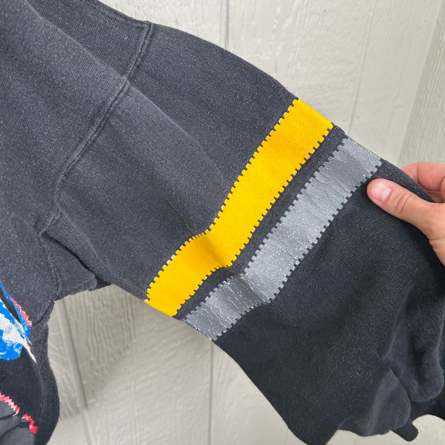 Vintage 1989 Pittsburgh Steelers Football Player Tecmo Spell Out Crewneck (L)