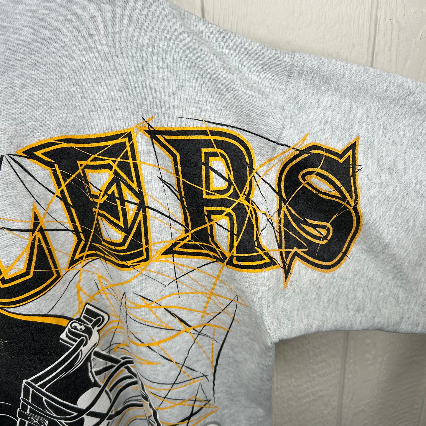 Vintage 90's Pittsburgh Steelers Laser Graphic Spell Out Crewneck (XL)