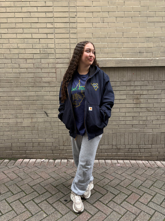 Vintage 90's Navy Flying WV Patch Carhartt Jacket (L)