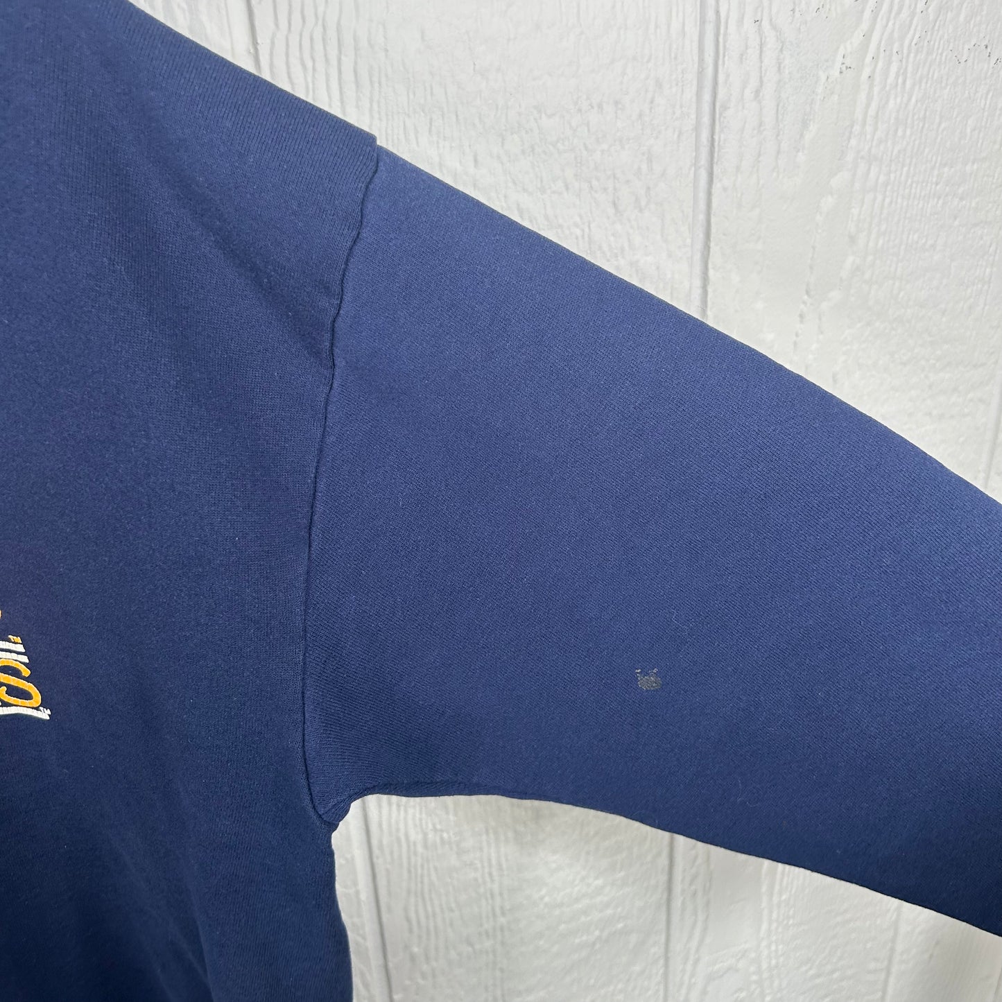 Vintage 80's WVU Mountaineers Navy Crewneck (XL)
