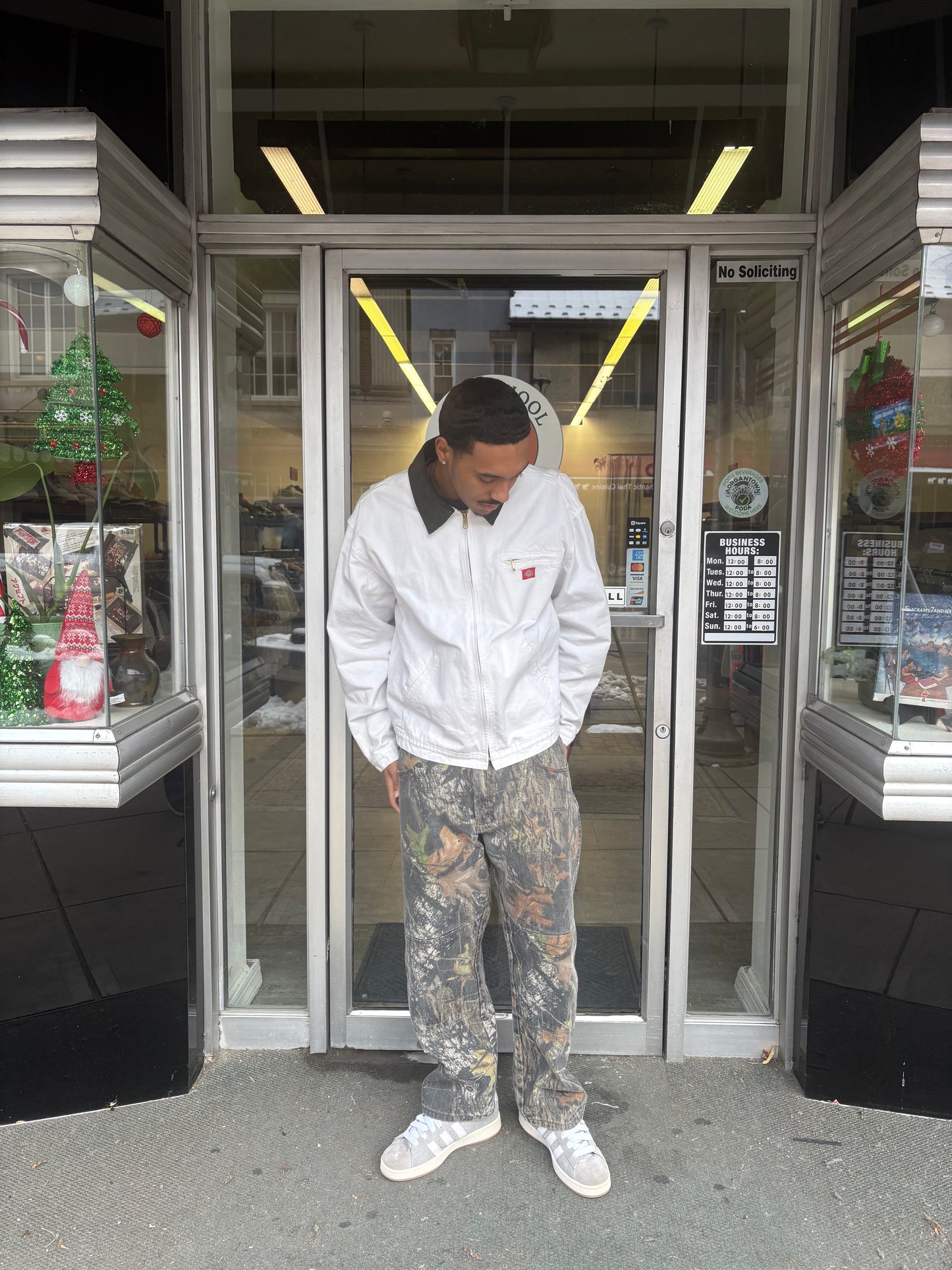 Vintage 90's Canvas Detroit Style Dickies Jacket (XL)