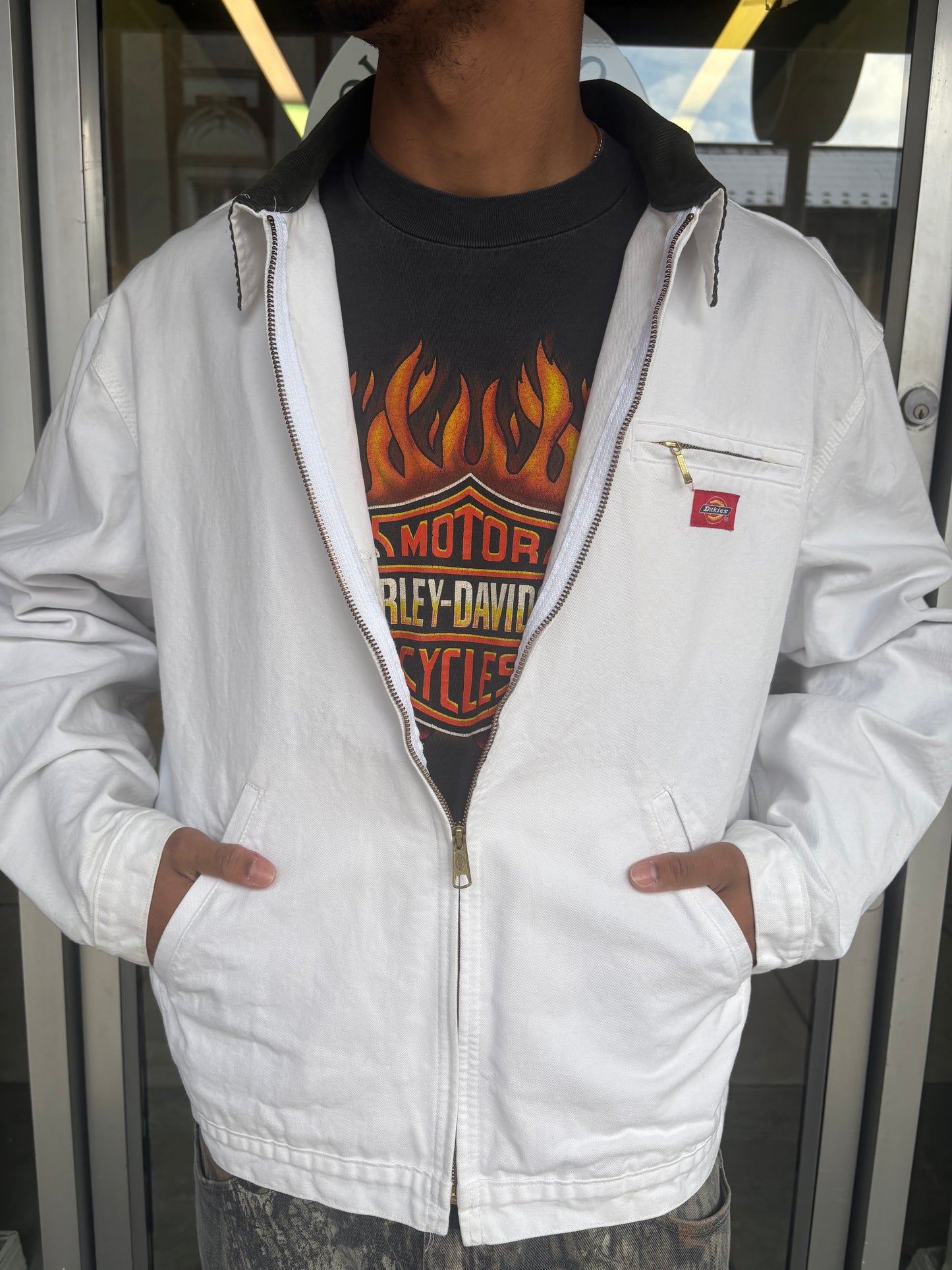 Vintage 90's Harley Davidson Fire Ball Fairmont WV Tee (L)