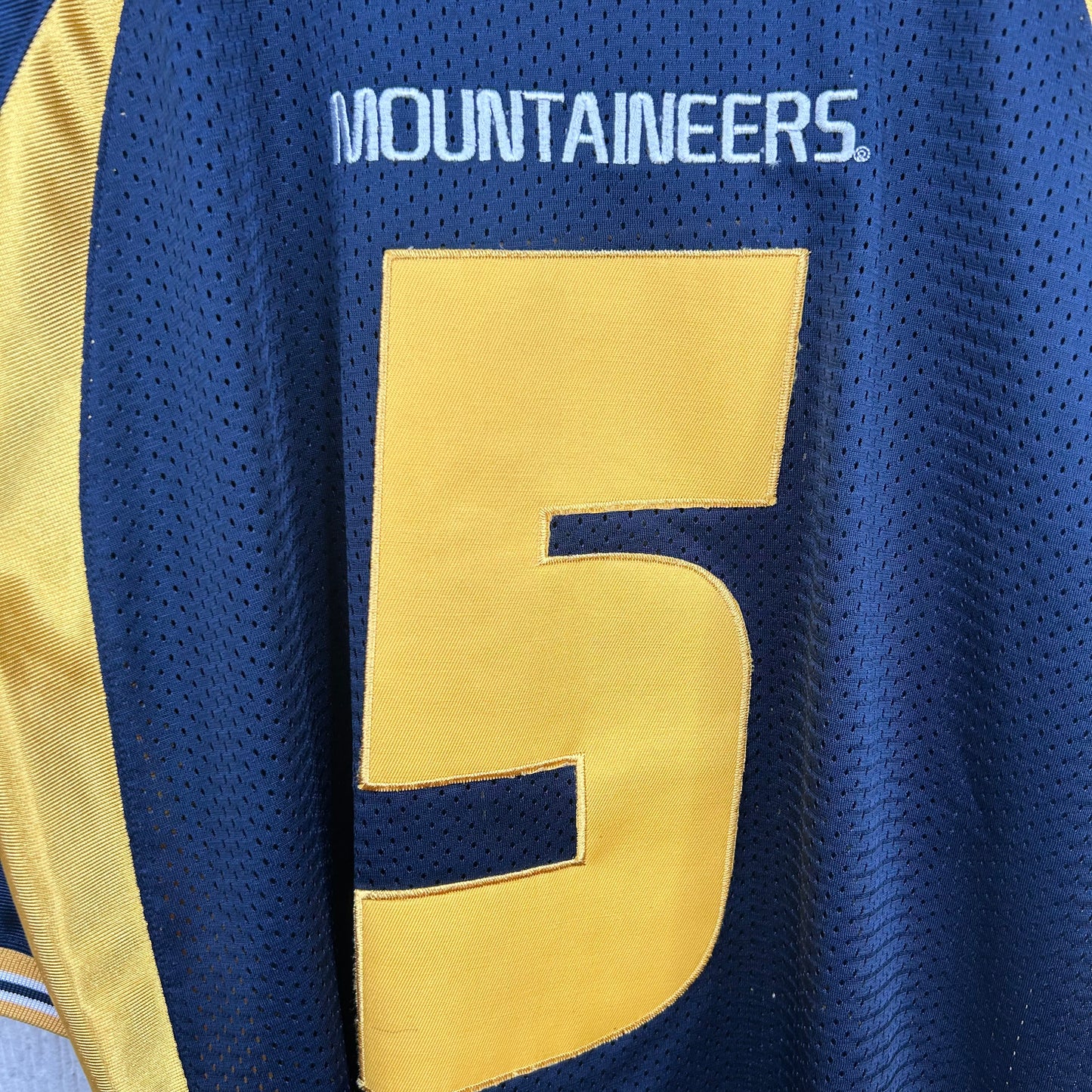 Y2K WVU Mountaineers Pat White Number 5 Football Jersey (L)