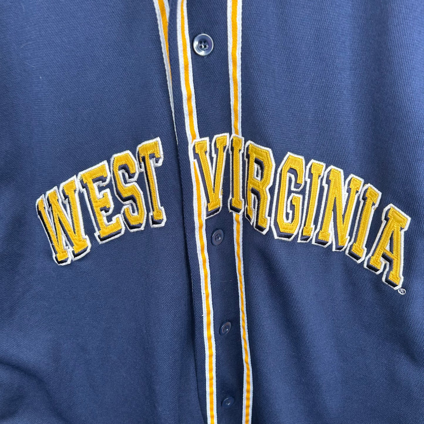Y2K WVU Mountaineers Baseball Jersey (L)