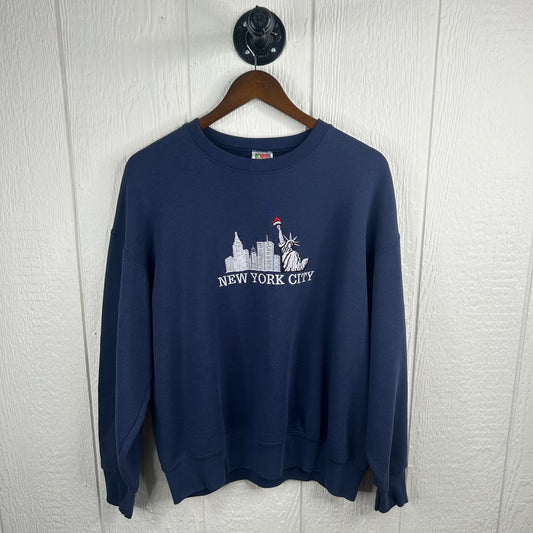 Vintage Embroidered New York City Crewneck (XL)
