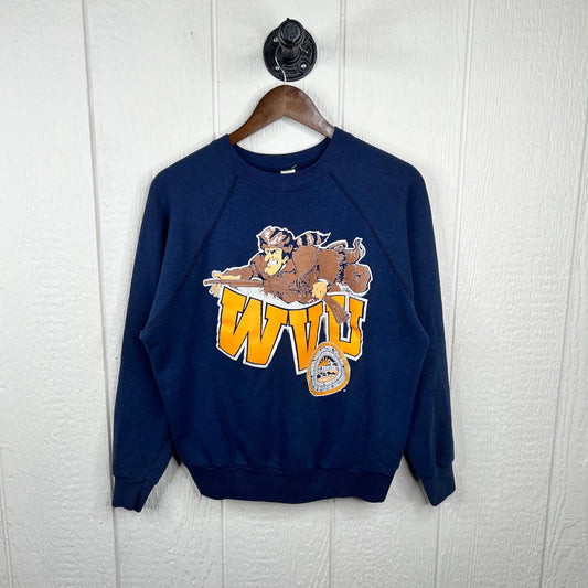 Vintage 70s WVU Mountaineer crewneck (L)