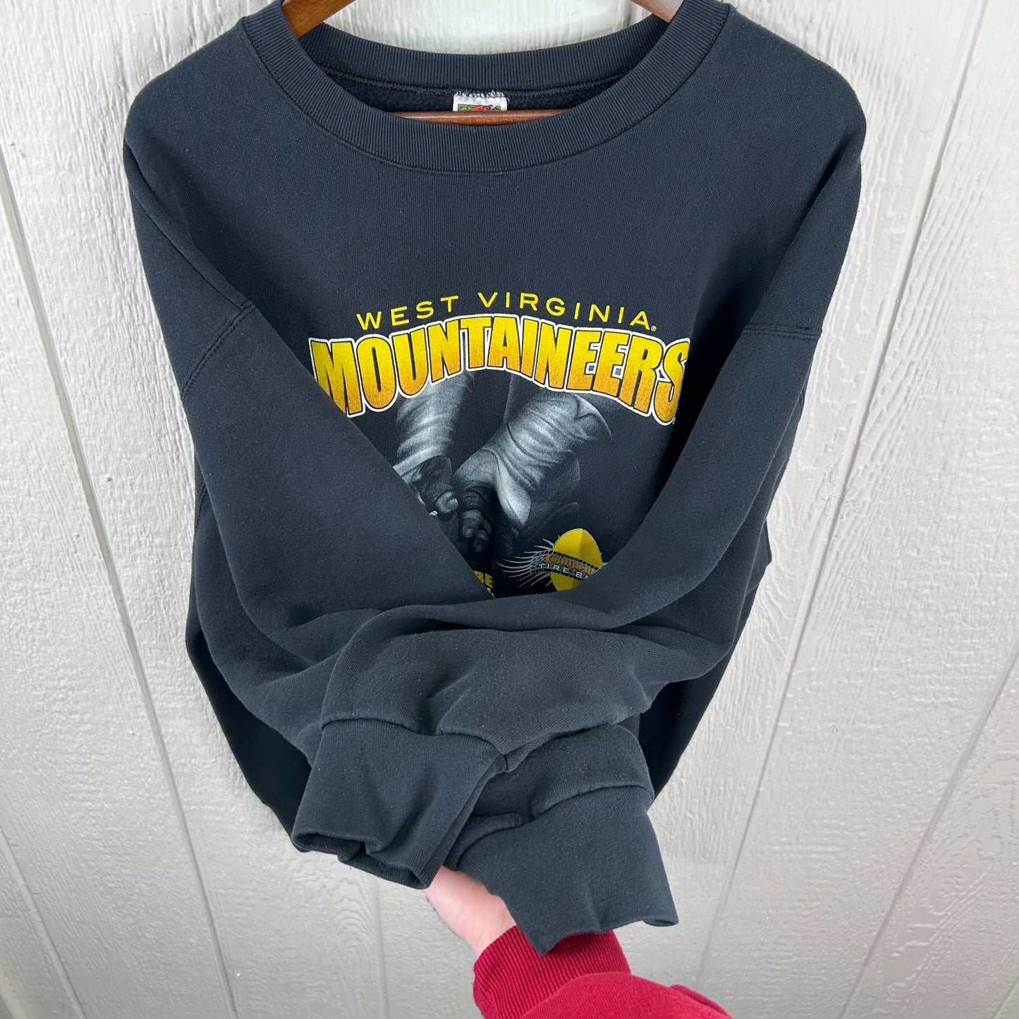 Vintage 2002 WVU Football Continental Tire Bowl Crewneck (XL)