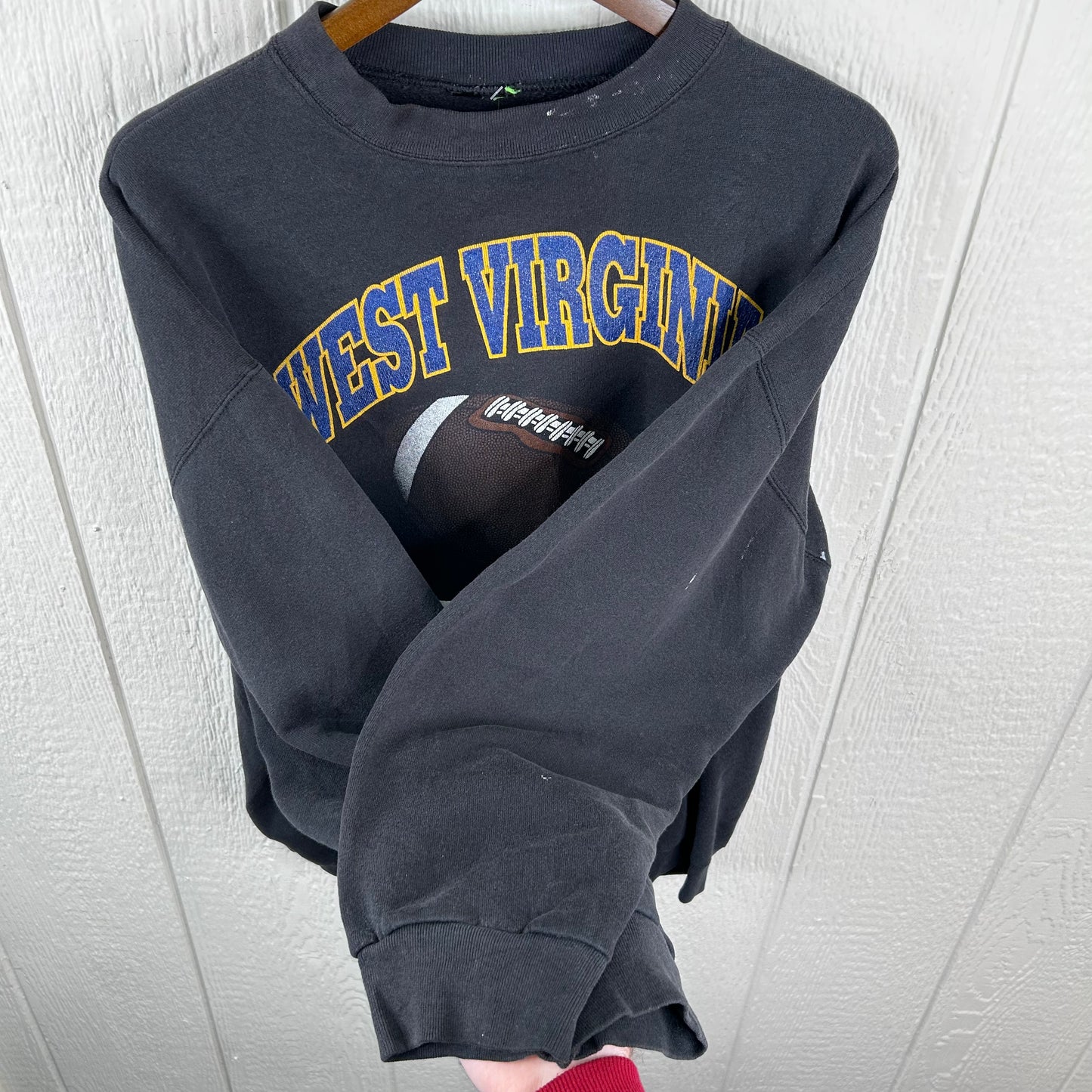 Vintage 90's West Virginia Football 110% Graphic Crewneck (XL)