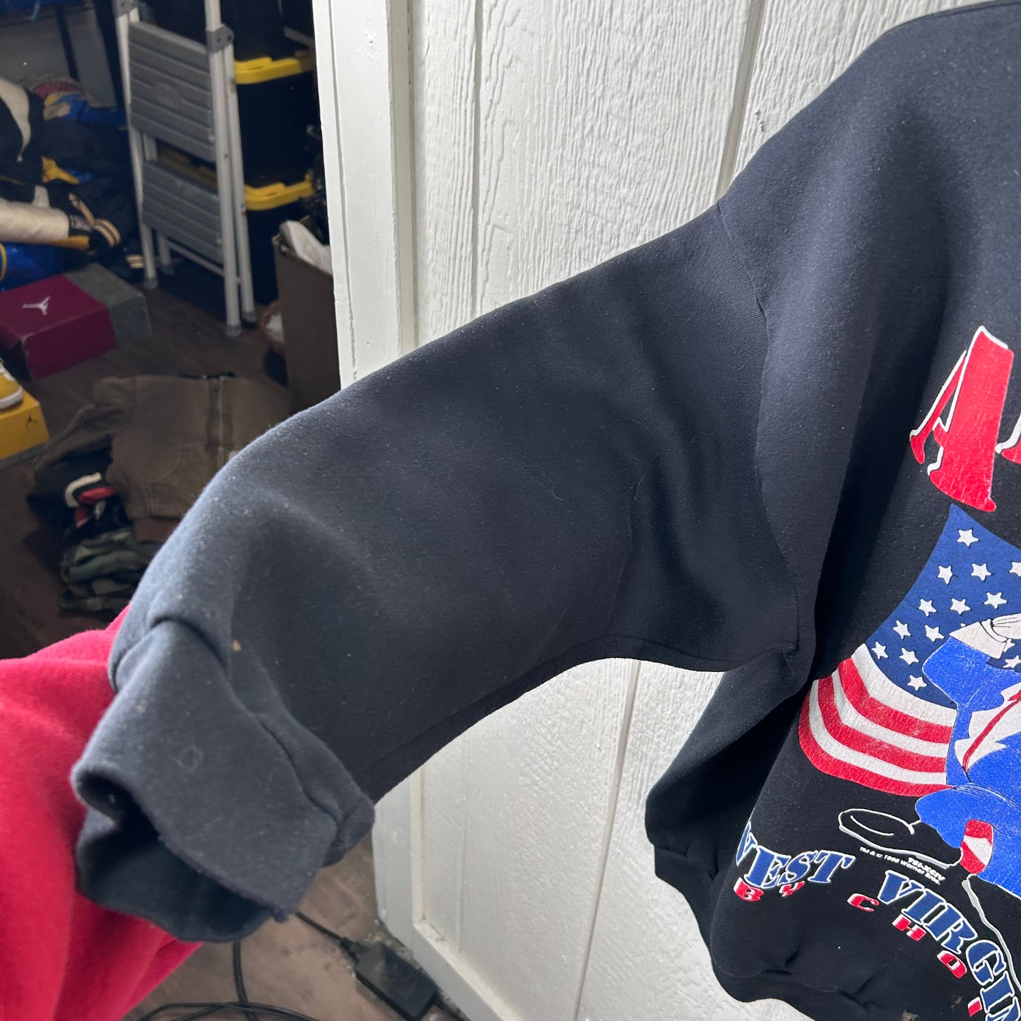 Vintage 1995 'American by Birth, West Virginia by Choice' Crewneck (XL)