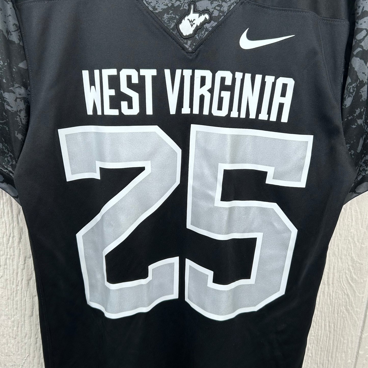 Nike WVU Football Coach Rush Number 25 Jersey (S)