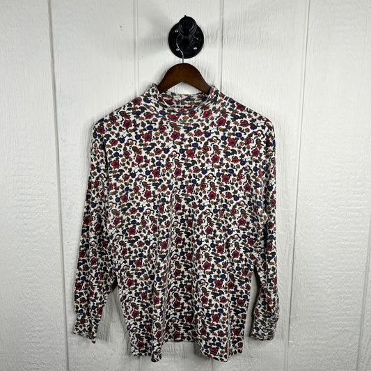 Vintage Flower Turtle Neck Tee (M)