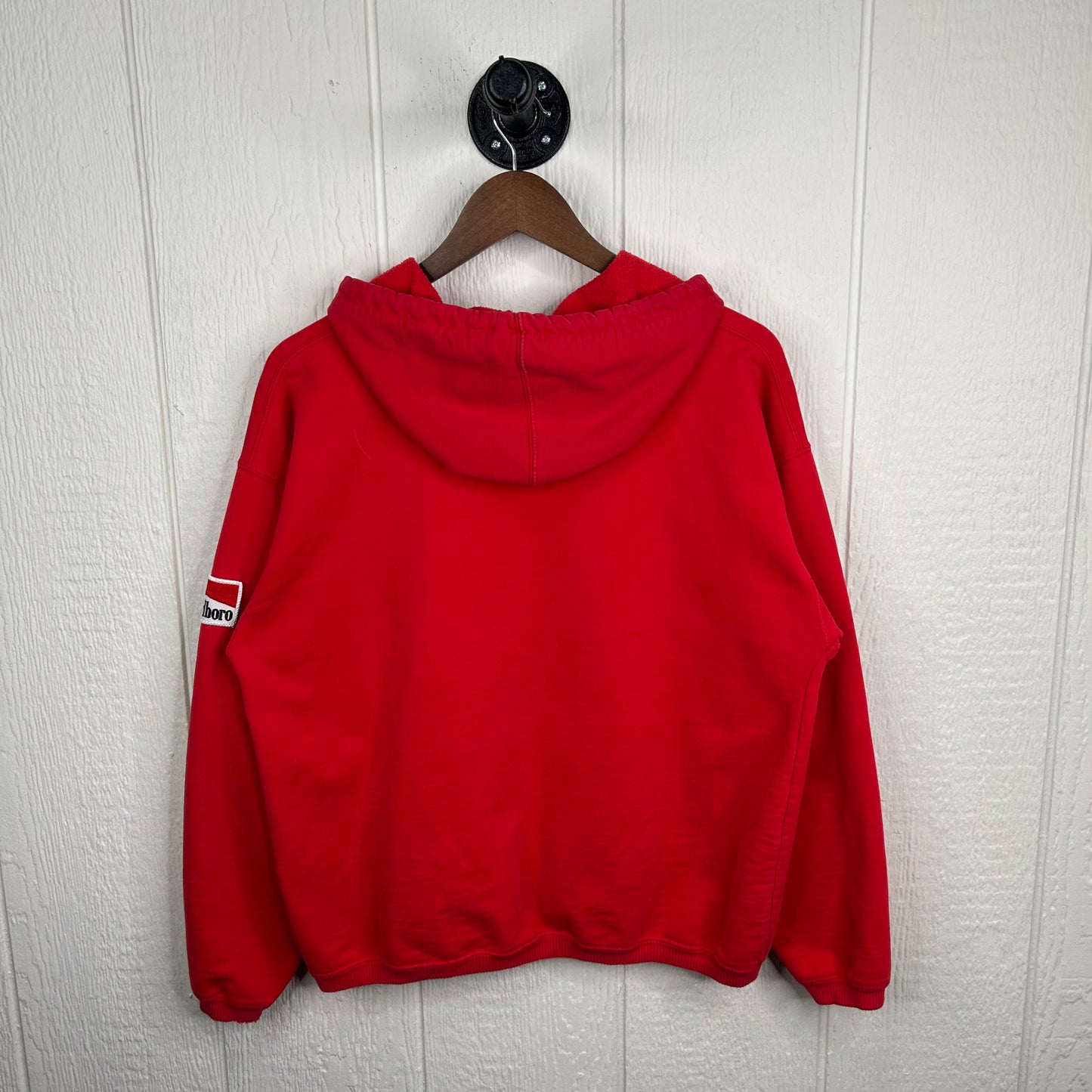 Vintage 90's Red Marlboro Cigarette Patch Hoodie (M)