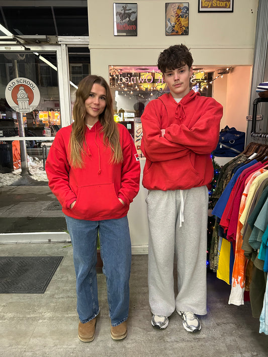 Vintage 90's Red Marlboro Cigarette Patch Hoodie (M)