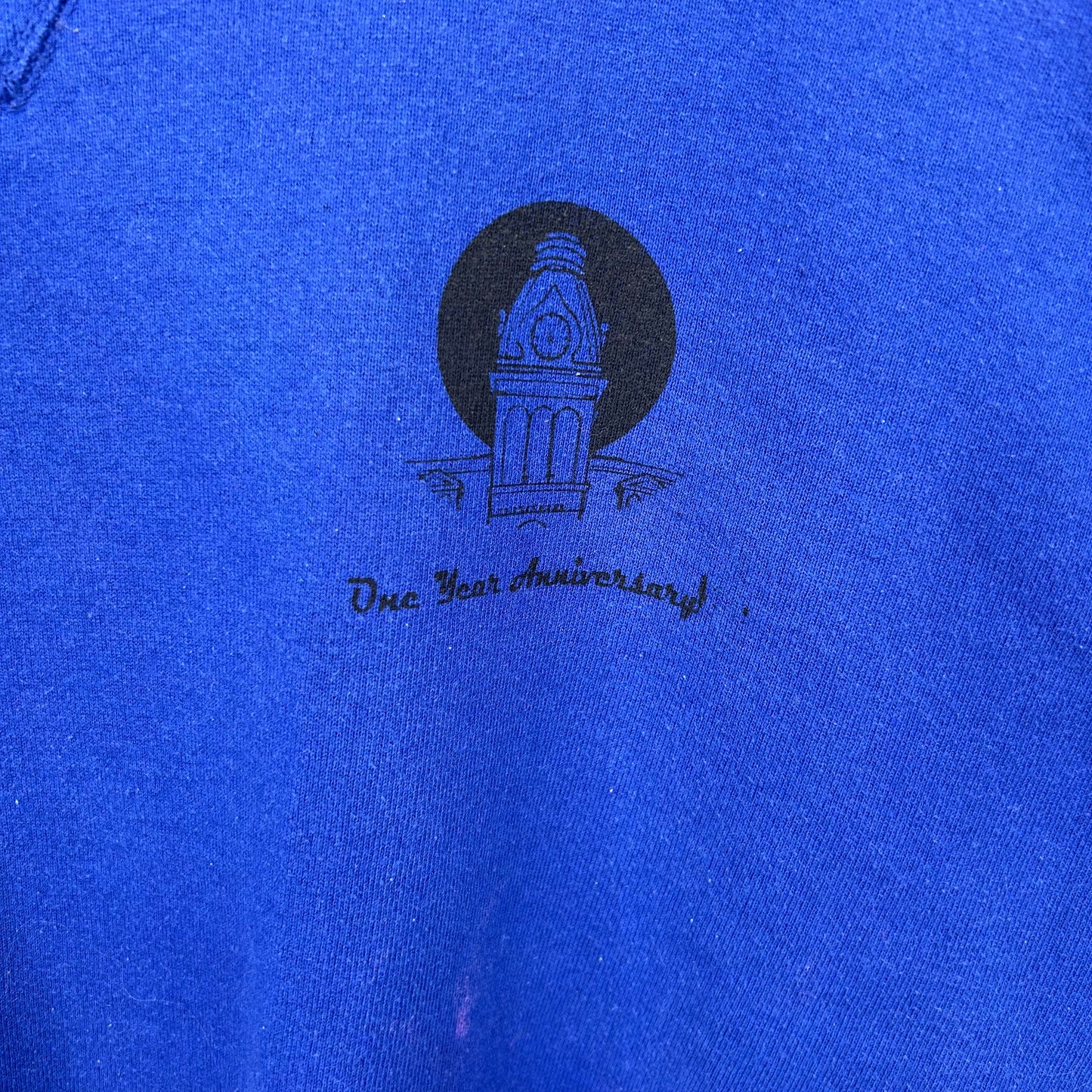 Vintage Heavyweight Royal Blue Old School Screen Printed Crewneck (XXL)