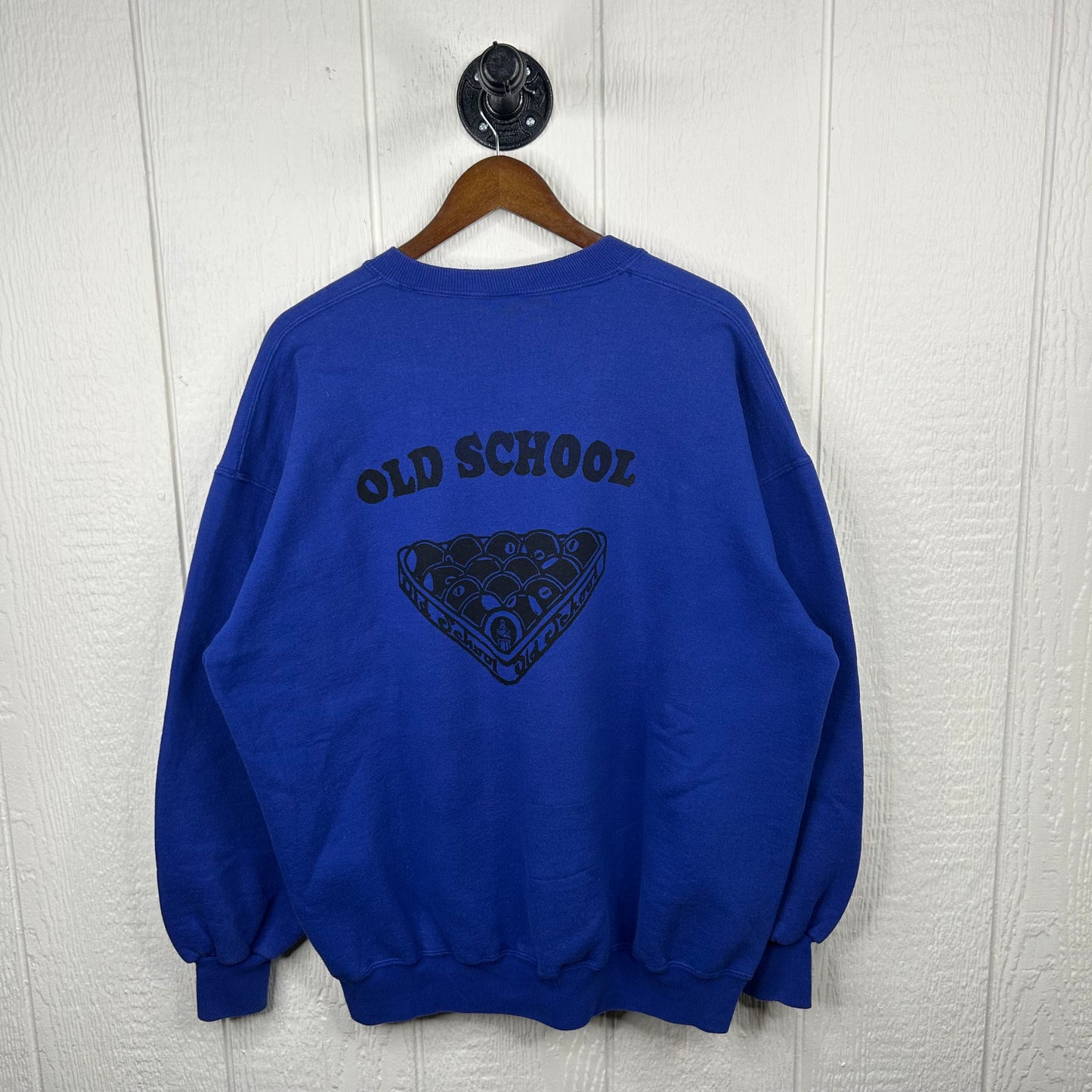 Vintage Heavyweight Royal Blue Old School Screen Printed Crewneck (XXL)