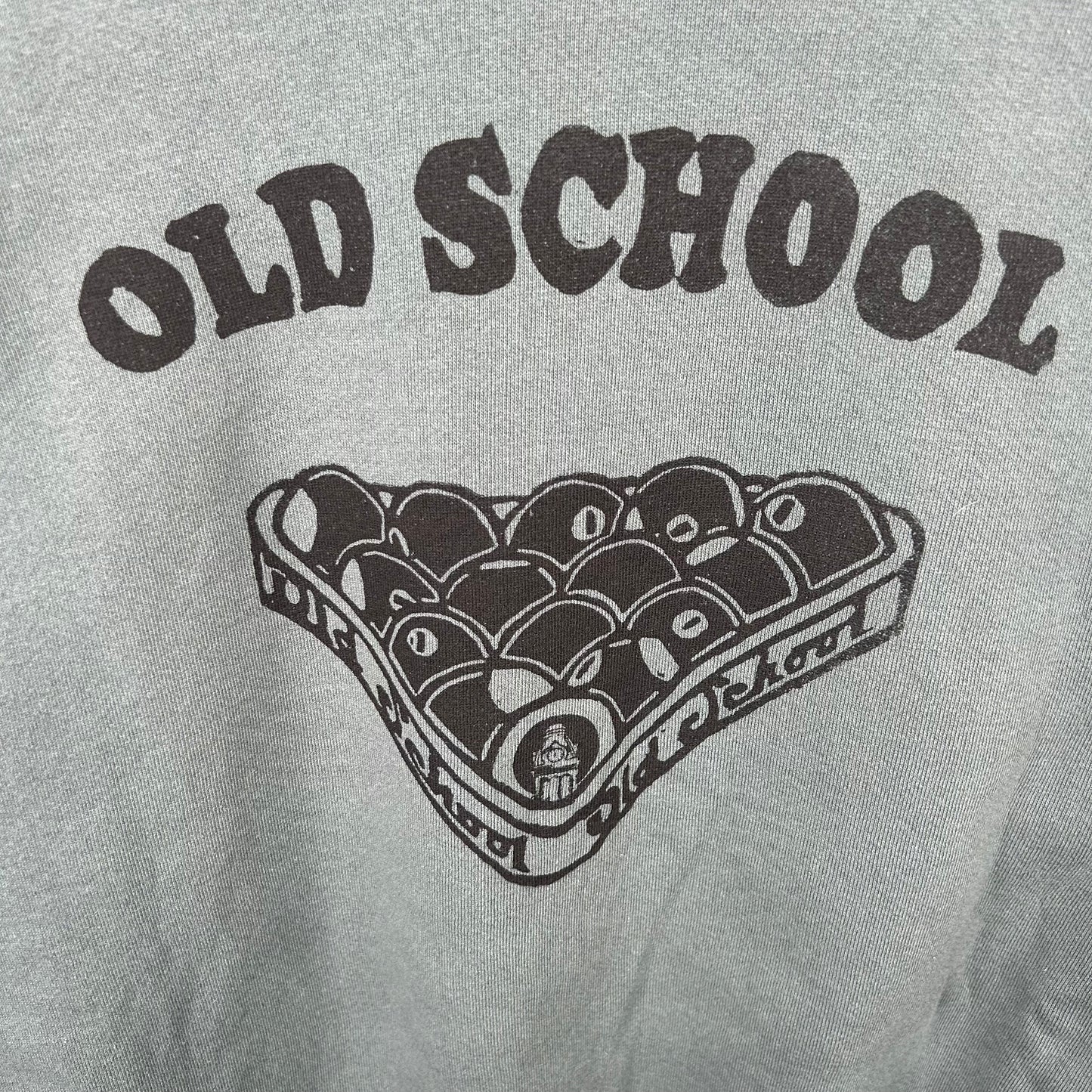 Vintage Heavyweight Sage Green Old School Screen Printed Crewneck (XL)